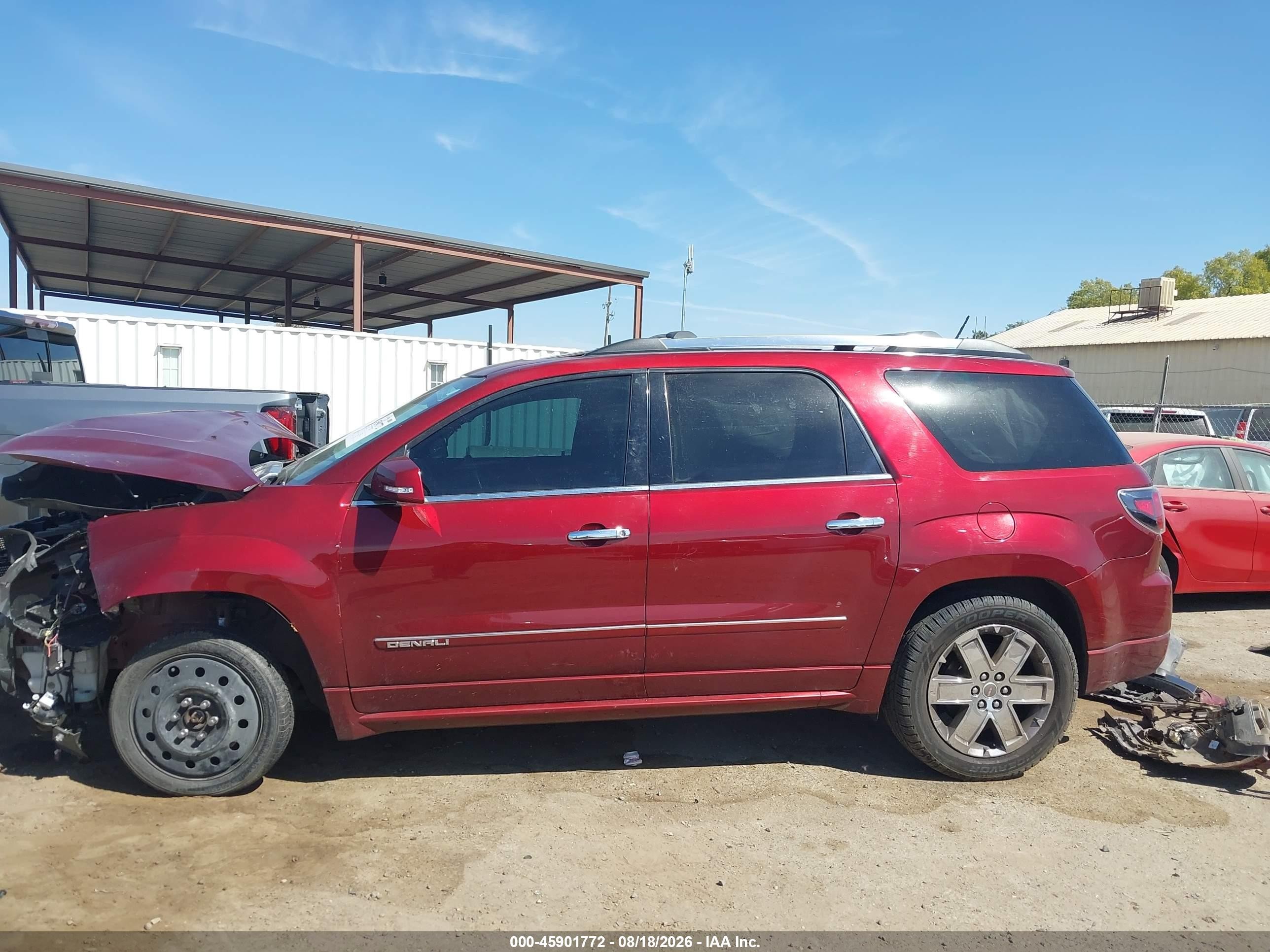 2015 Gmc Acadia Denali Красный vin: 1GKKVTKD0FJ346228