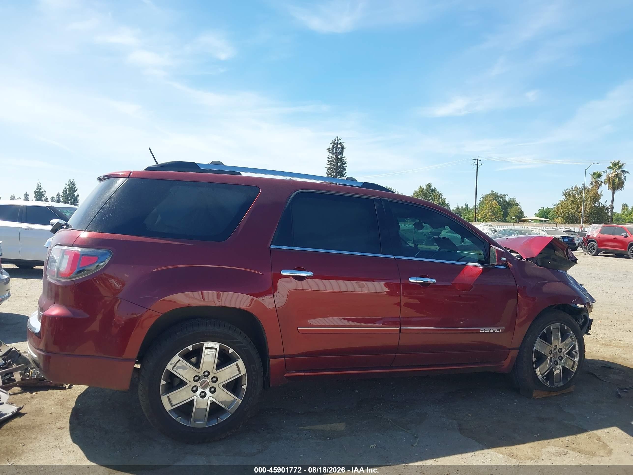 2015 Gmc Acadia Denali Красный vin: 1GKKVTKD0FJ346228