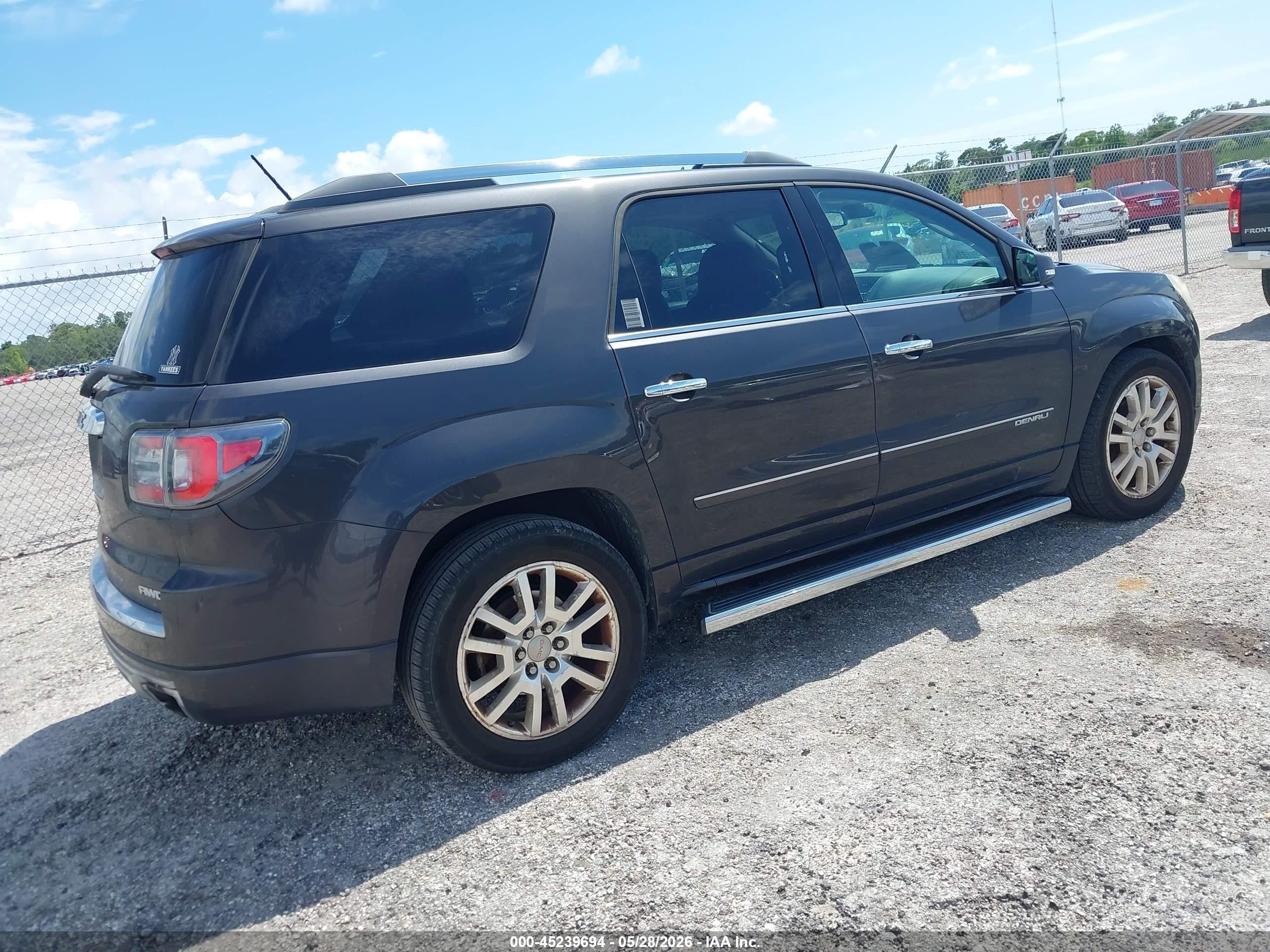 2015 Gmc Acadia Denali Gray vin: 1GKKVTKD0FJ362347