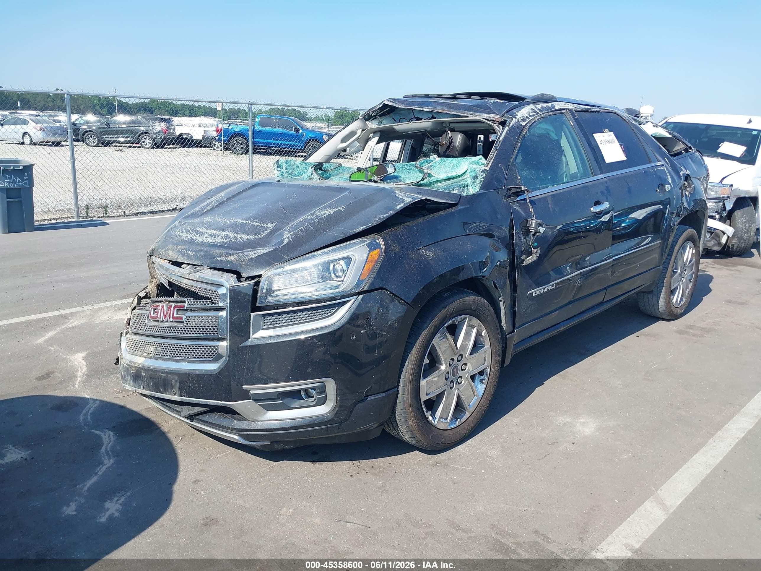 2013 Gmc Acadia Denali Black vin: 1GKKVTKD1DJ168035