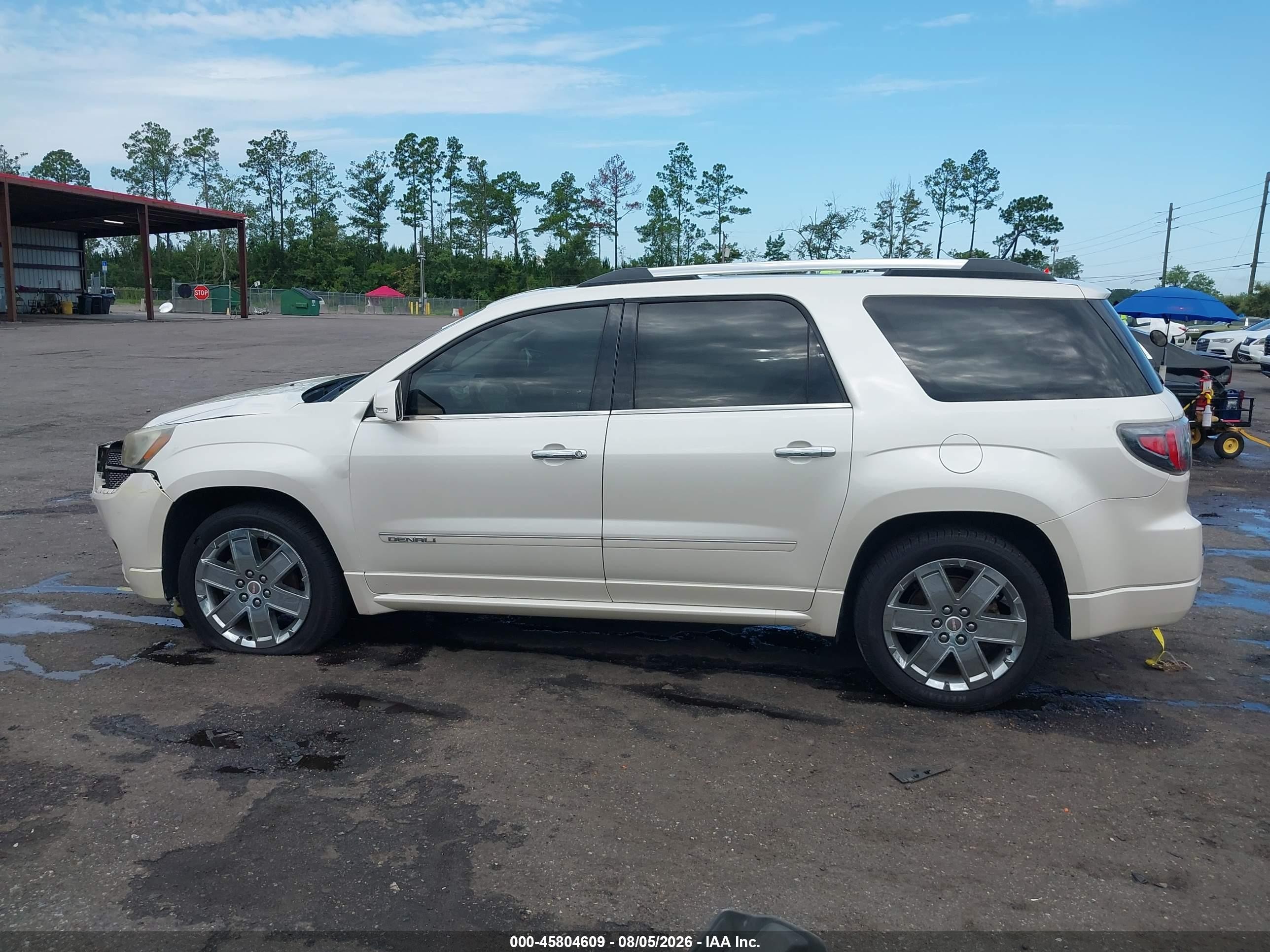 2014 Gmc Acadia Denali Белый vin: 1GKKVTKD1EJ341697