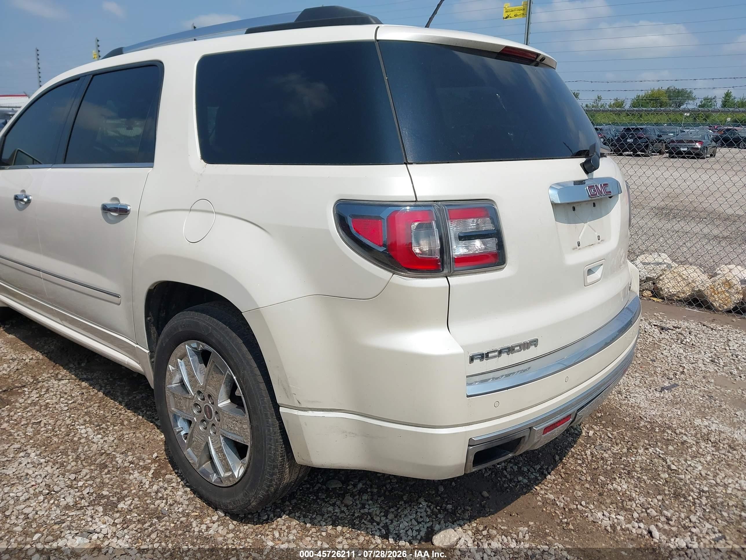 2015 Gmc Acadia Denali Белый vin: 1GKKVTKD1FJ150749