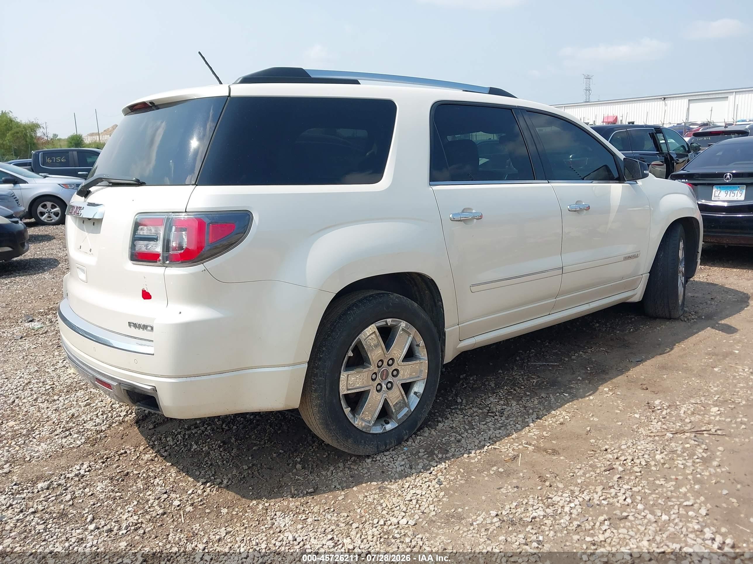 2015 Gmc Acadia Denali Белый vin: 1GKKVTKD1FJ150749