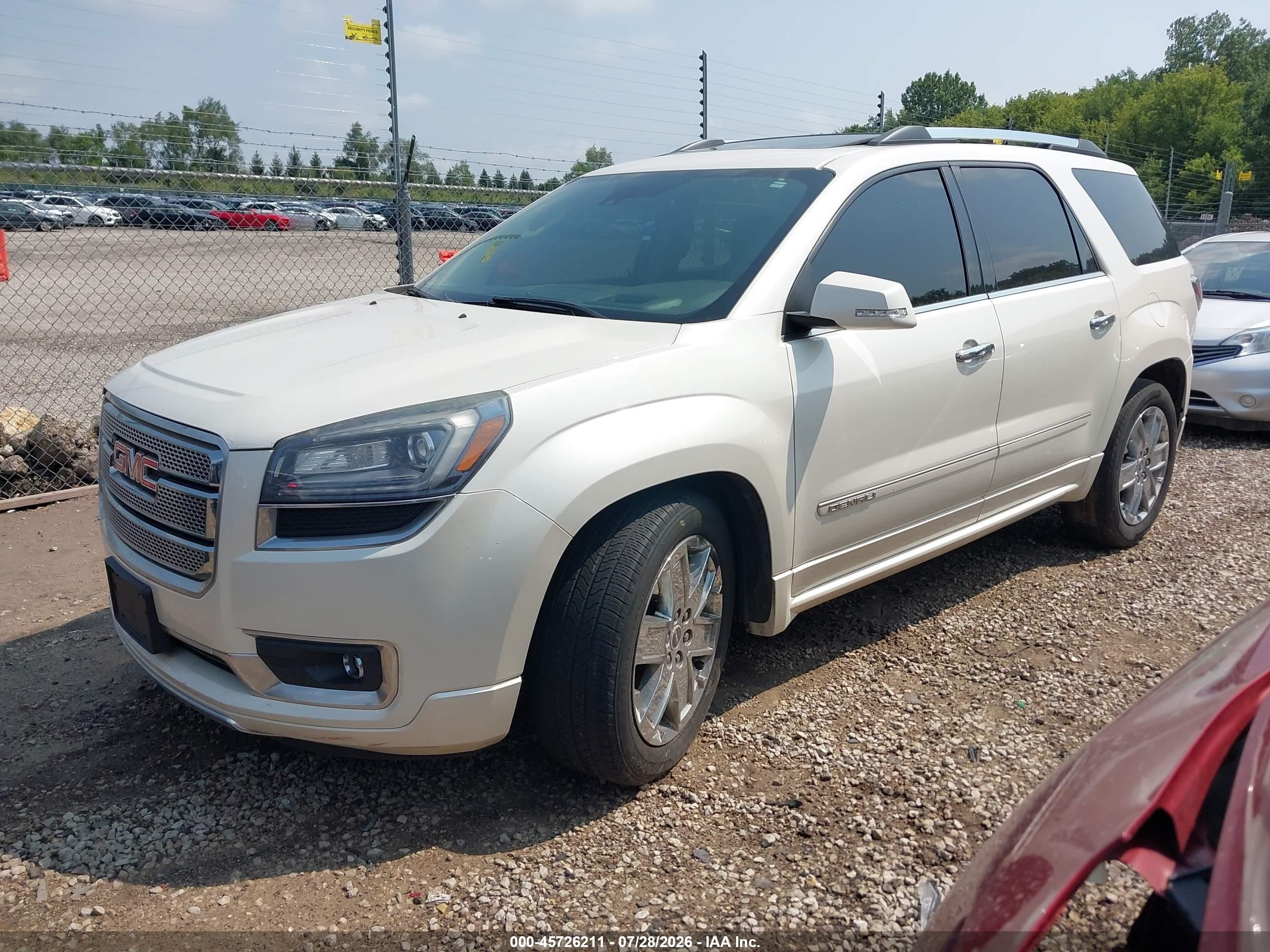 2015 Gmc Acadia Denali Белый vin: 1GKKVTKD1FJ150749
