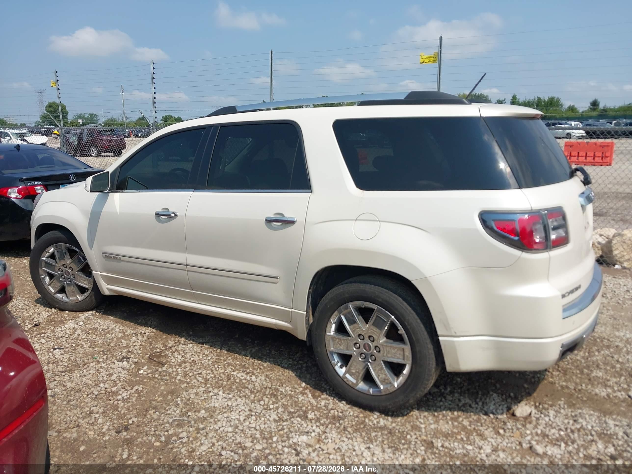 2015 Gmc Acadia Denali Белый vin: 1GKKVTKD1FJ150749