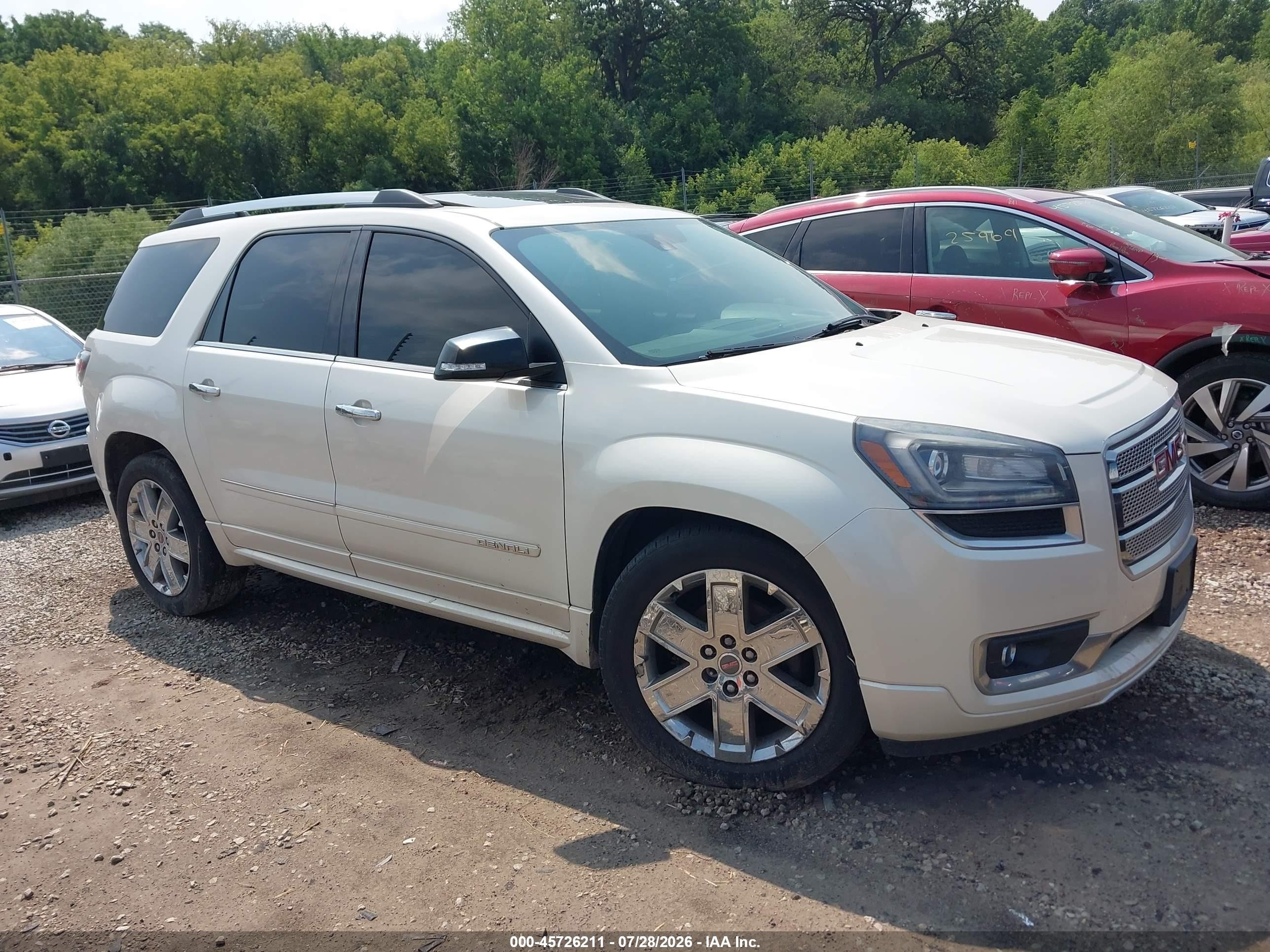 2015 Gmc Acadia Denali Белый vin: 1GKKVTKD1FJ150749