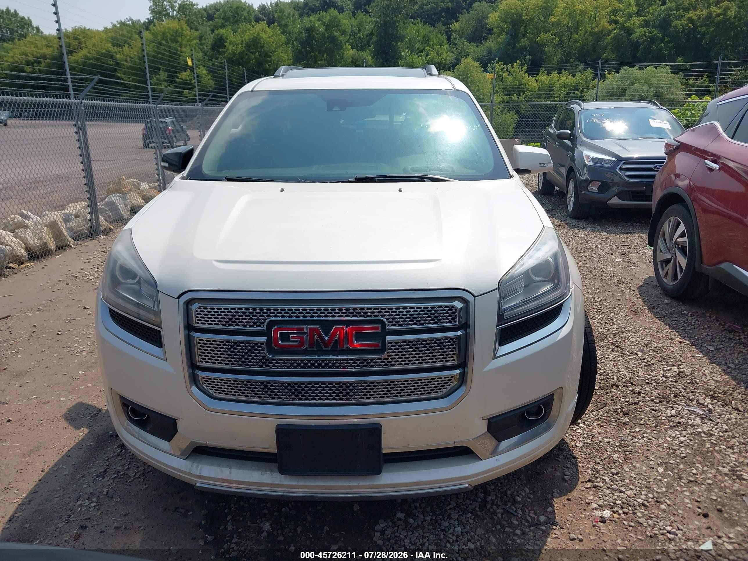 2015 Gmc Acadia Denali Белый vin: 1GKKVTKD1FJ150749