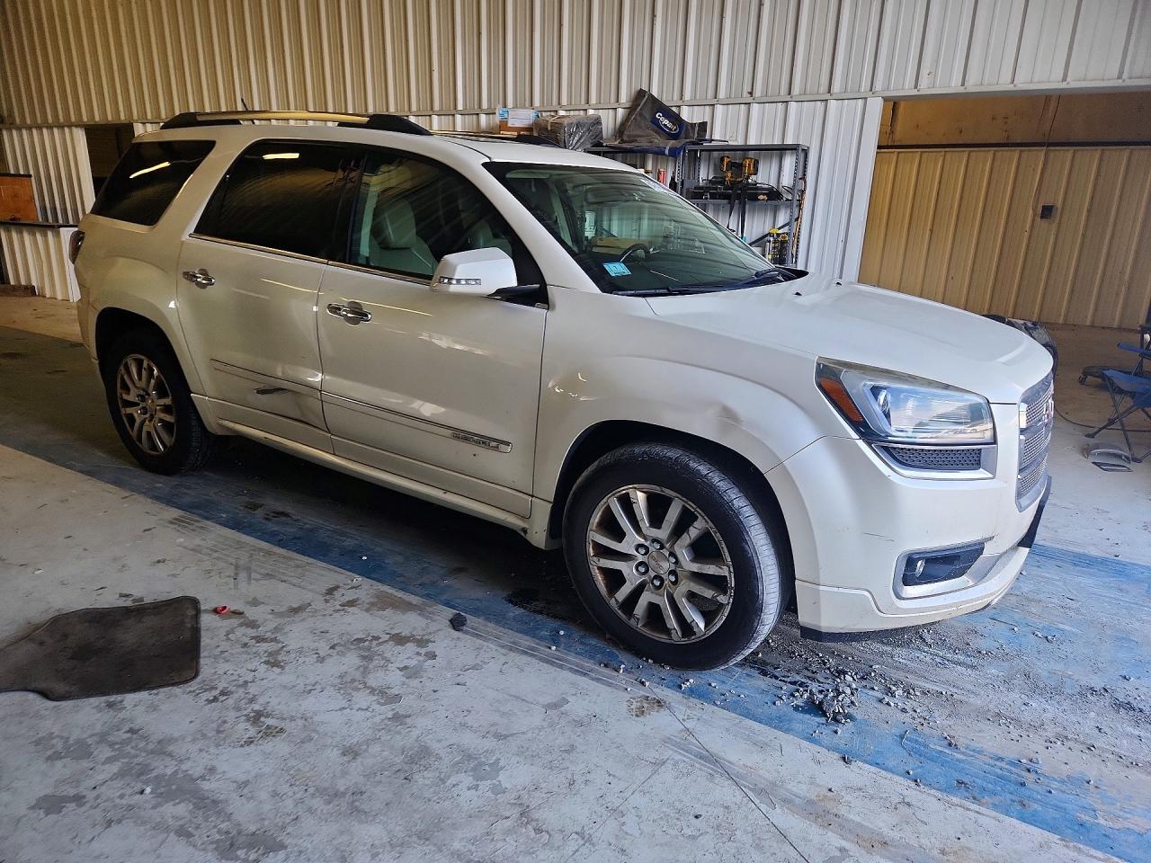 2015 Gmc Acadia Denali White vin: 1GKKVTKD1FJ221898