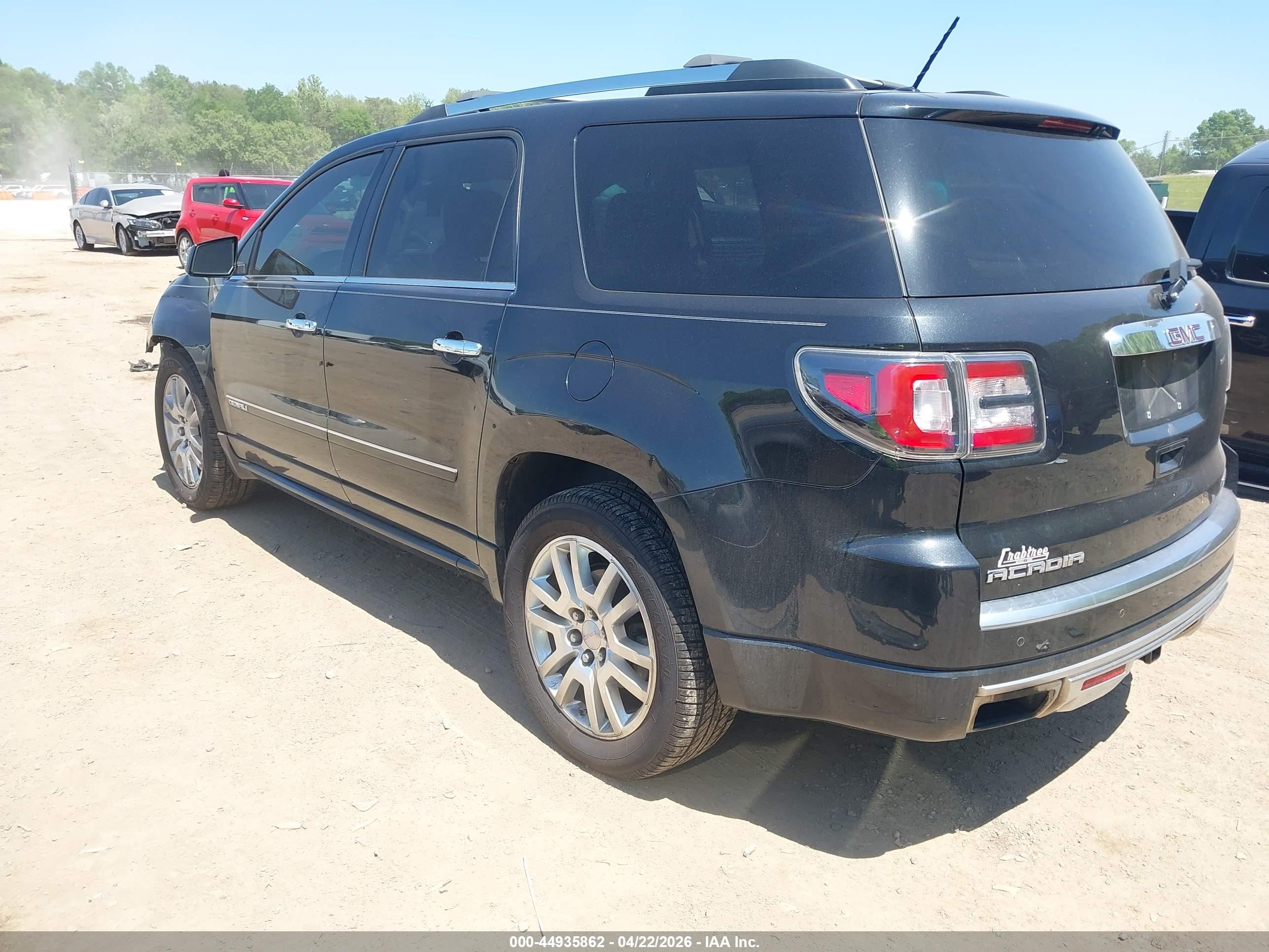 2015 Gmc Acadia Denali Черный vin: 1GKKVTKD1FJ252150
