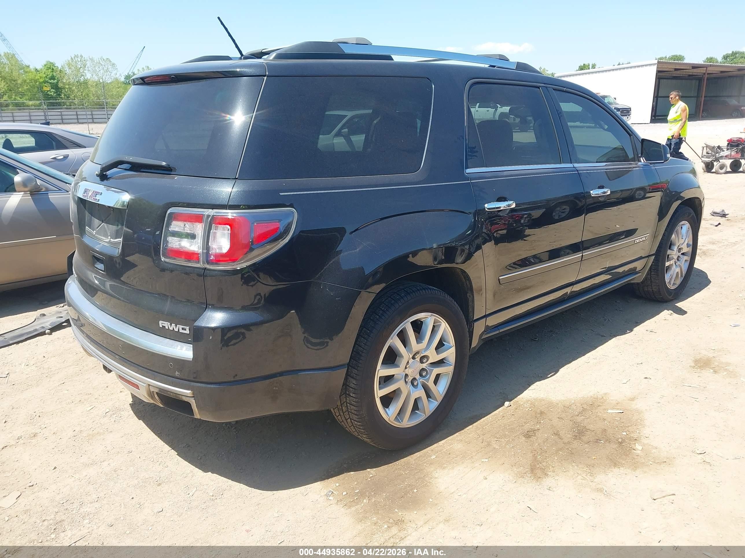 2015 Gmc Acadia Denali Черный vin: 1GKKVTKD1FJ252150