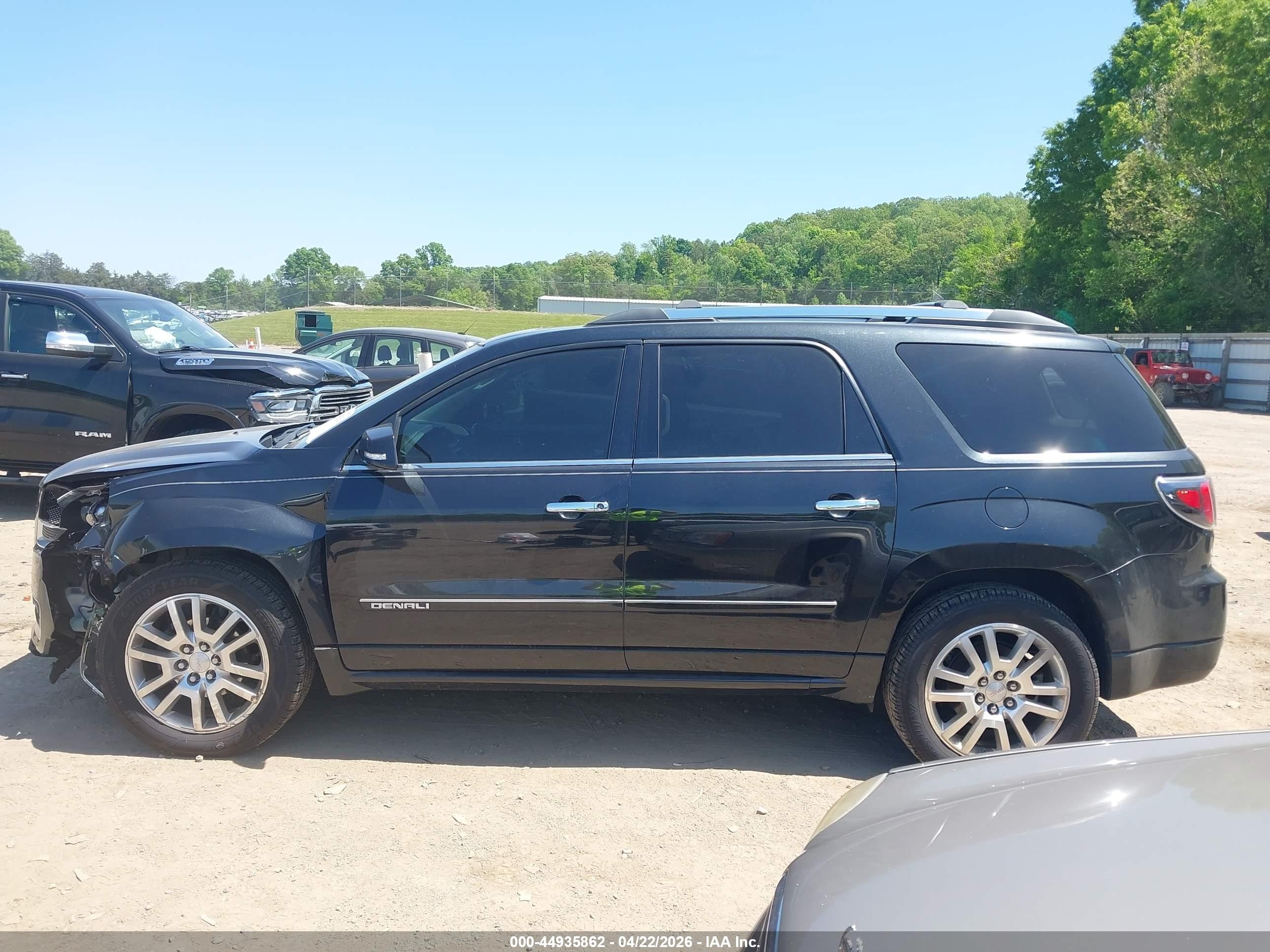 2015 Gmc Acadia Denali Черный vin: 1GKKVTKD1FJ252150