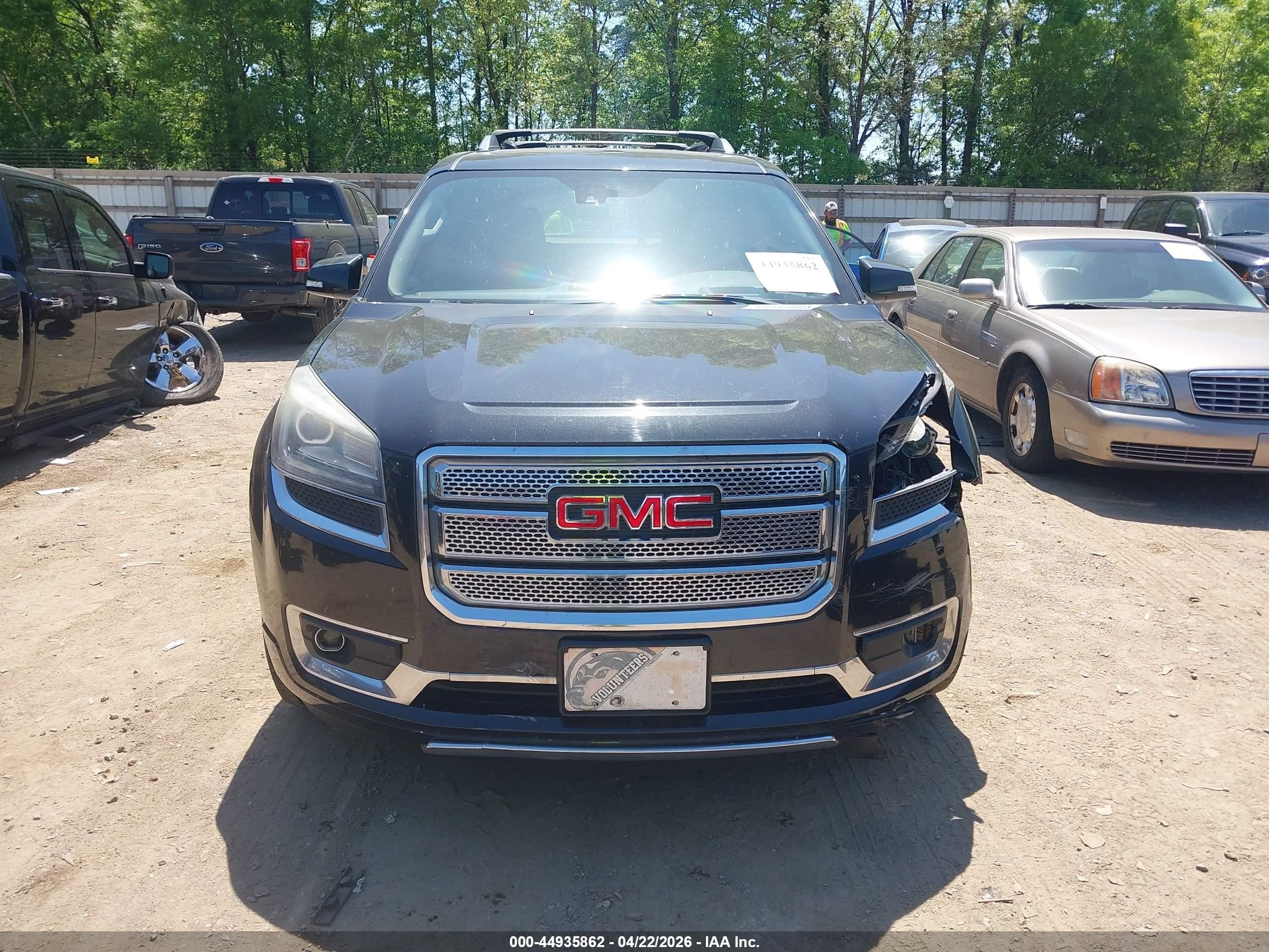 2015 Gmc Acadia Denali Черный vin: 1GKKVTKD1FJ252150