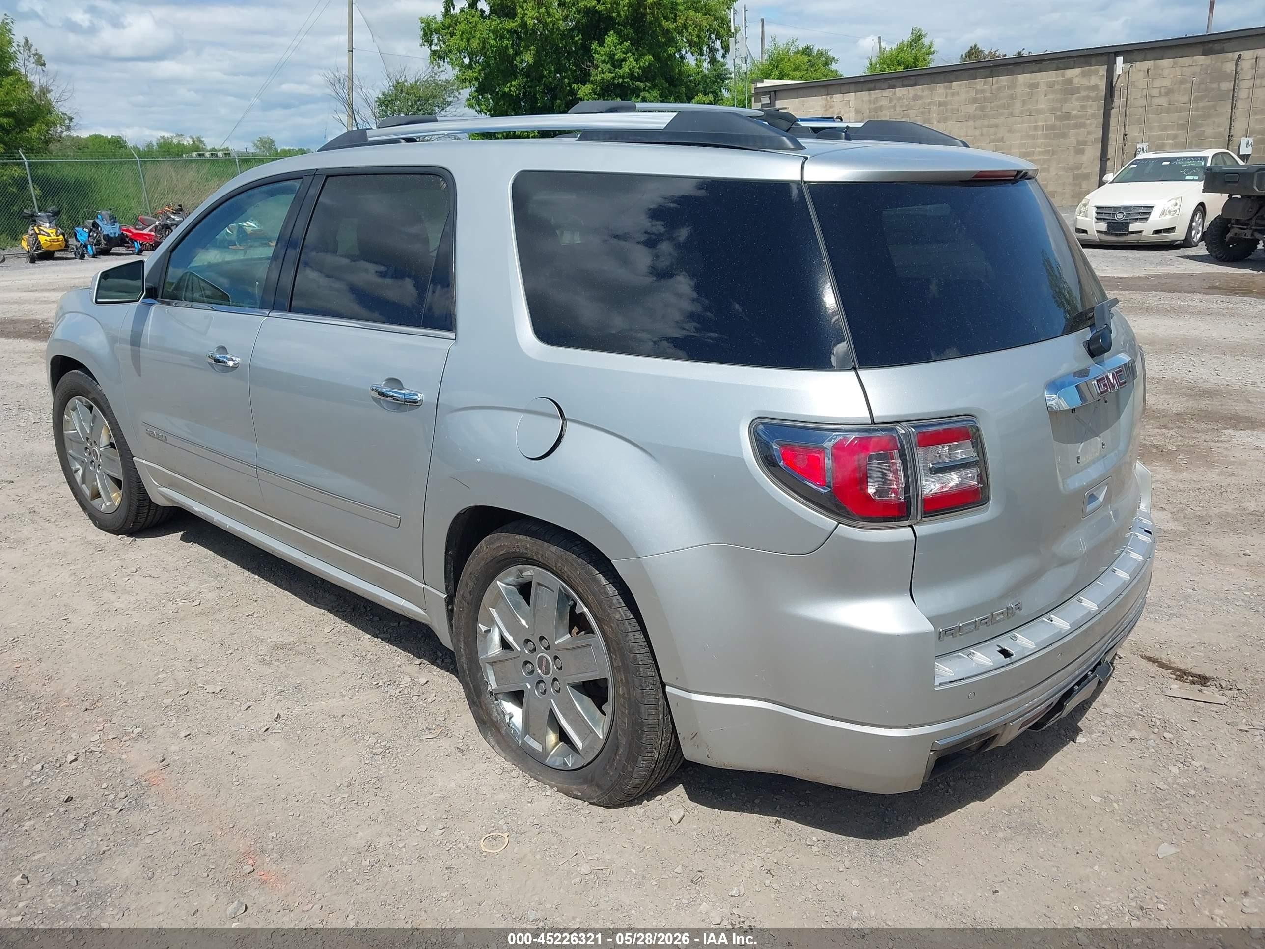 2013 Gmc Acadia Denali Silver vin: 1GKKVTKD2DJ181554