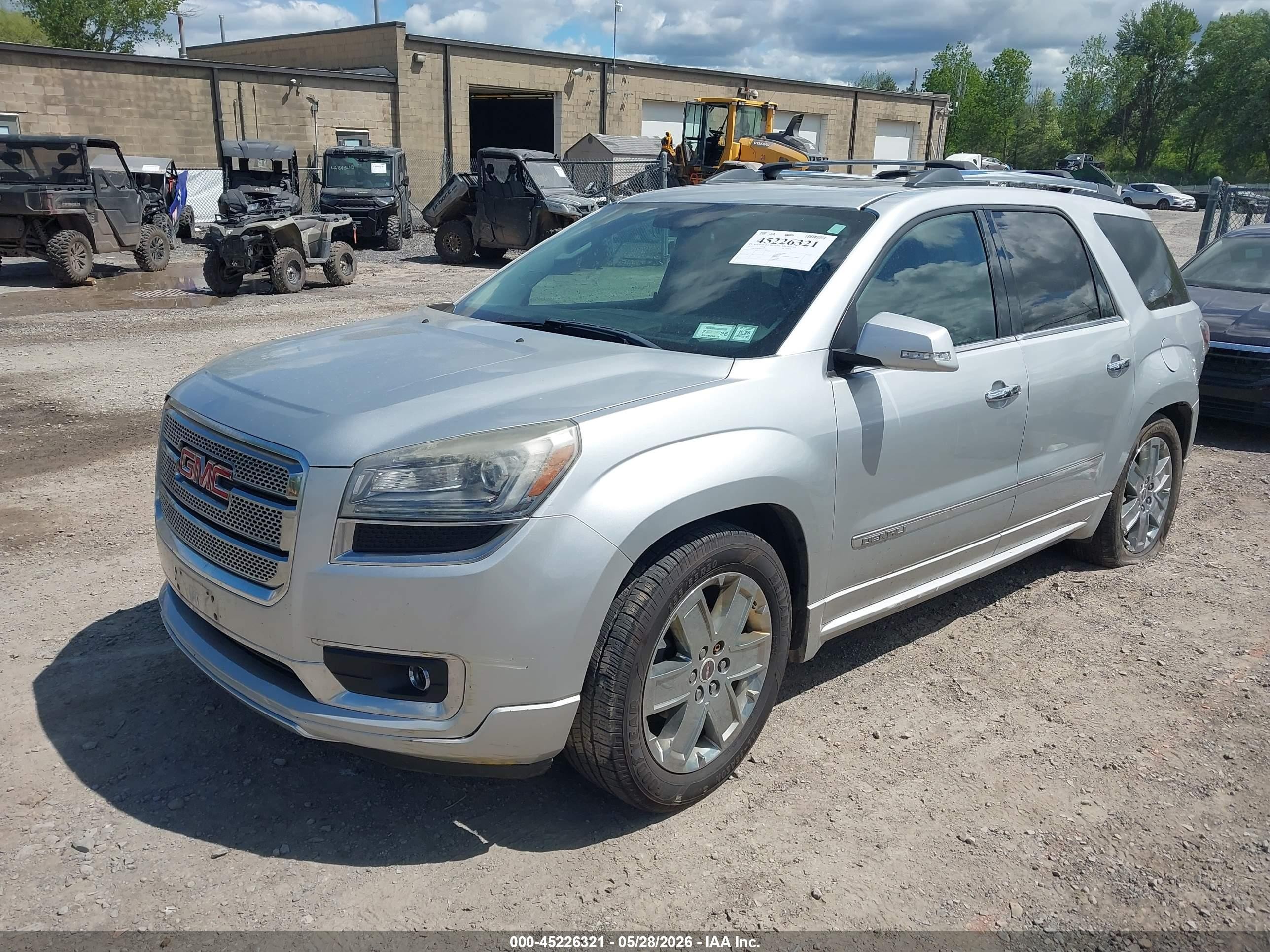 2013 Gmc Acadia Denali Silver vin: 1GKKVTKD2DJ181554