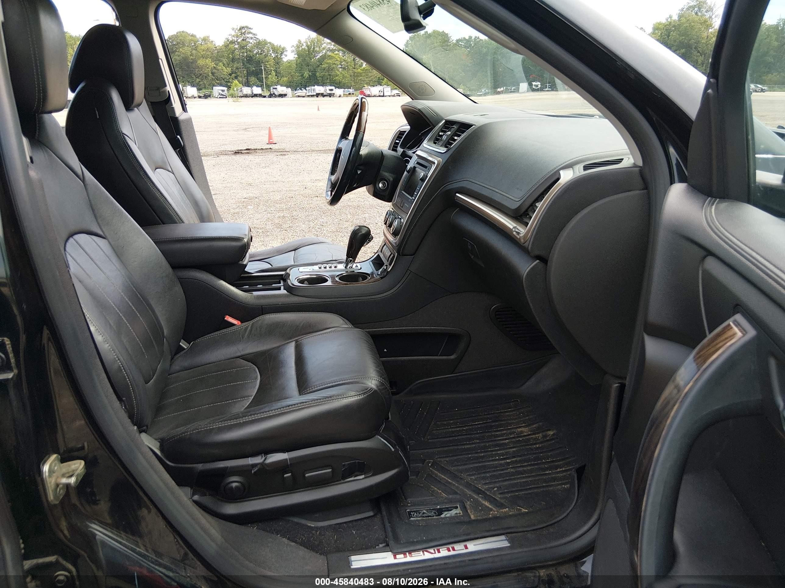 2013 Gmc Acadia Denali Black vin: 1GKKVTKD2DJ185295