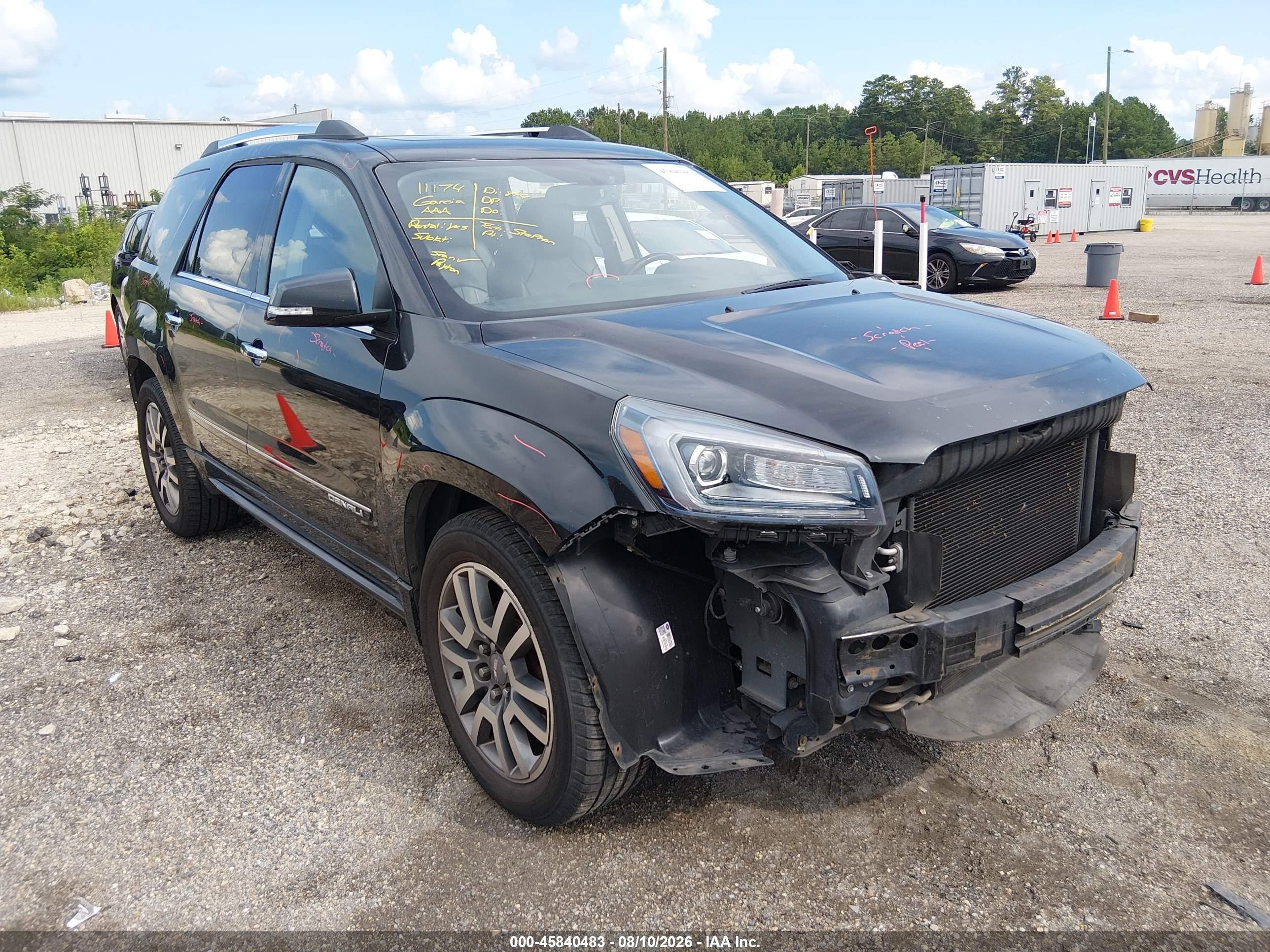 2013 Gmc Acadia Denali Black vin: 1GKKVTKD2DJ185295