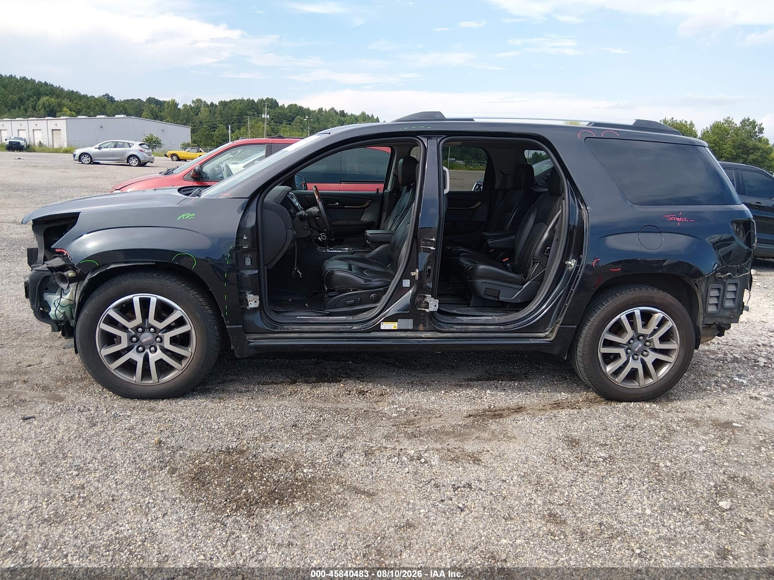 2013 Gmc Acadia Denali Black vin: 1GKKVTKD2DJ185295