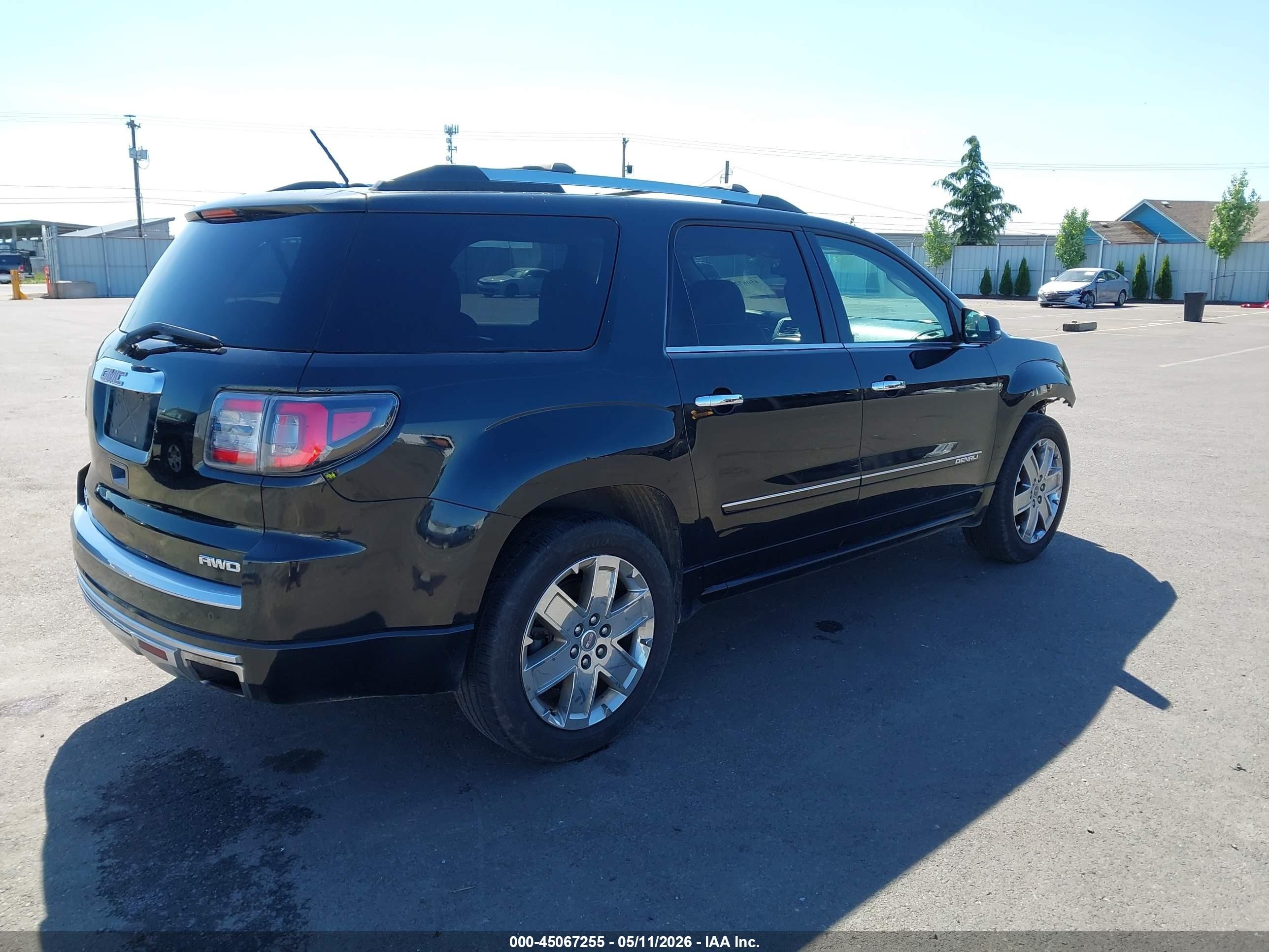 2014 Gmc Acadia Denali Black vin: 1GKKVTKD2EJ197609