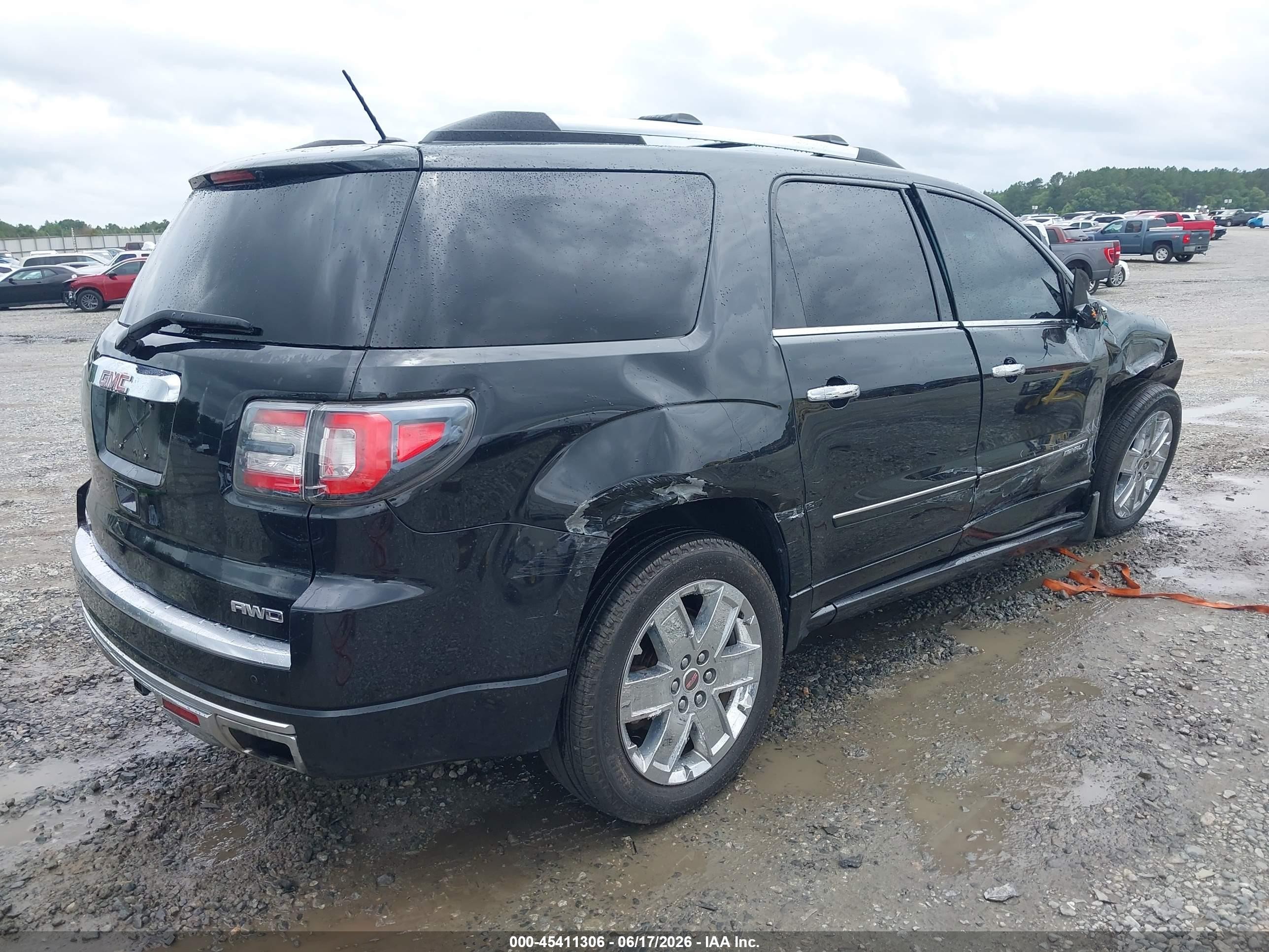 2015 Gmc Acadia Denali Black vin: 1GKKVTKD2FJ240430