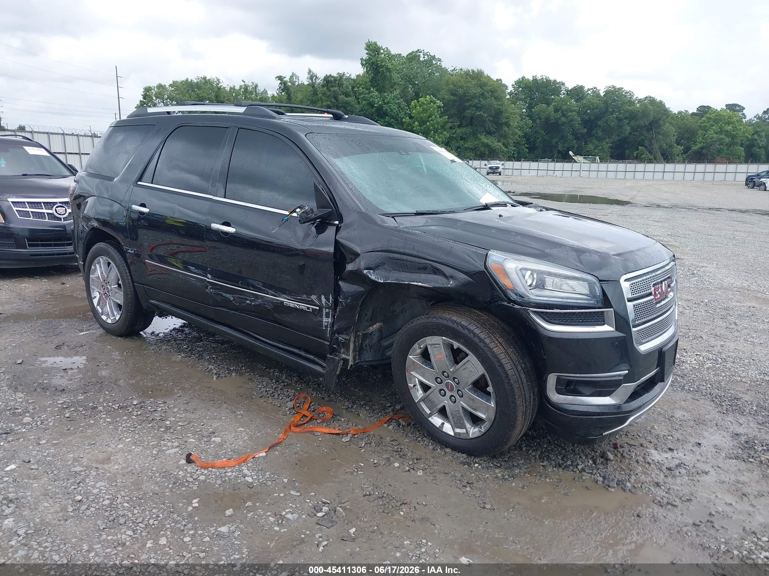 2015 Gmc Acadia Denali Black vin: 1GKKVTKD2FJ240430