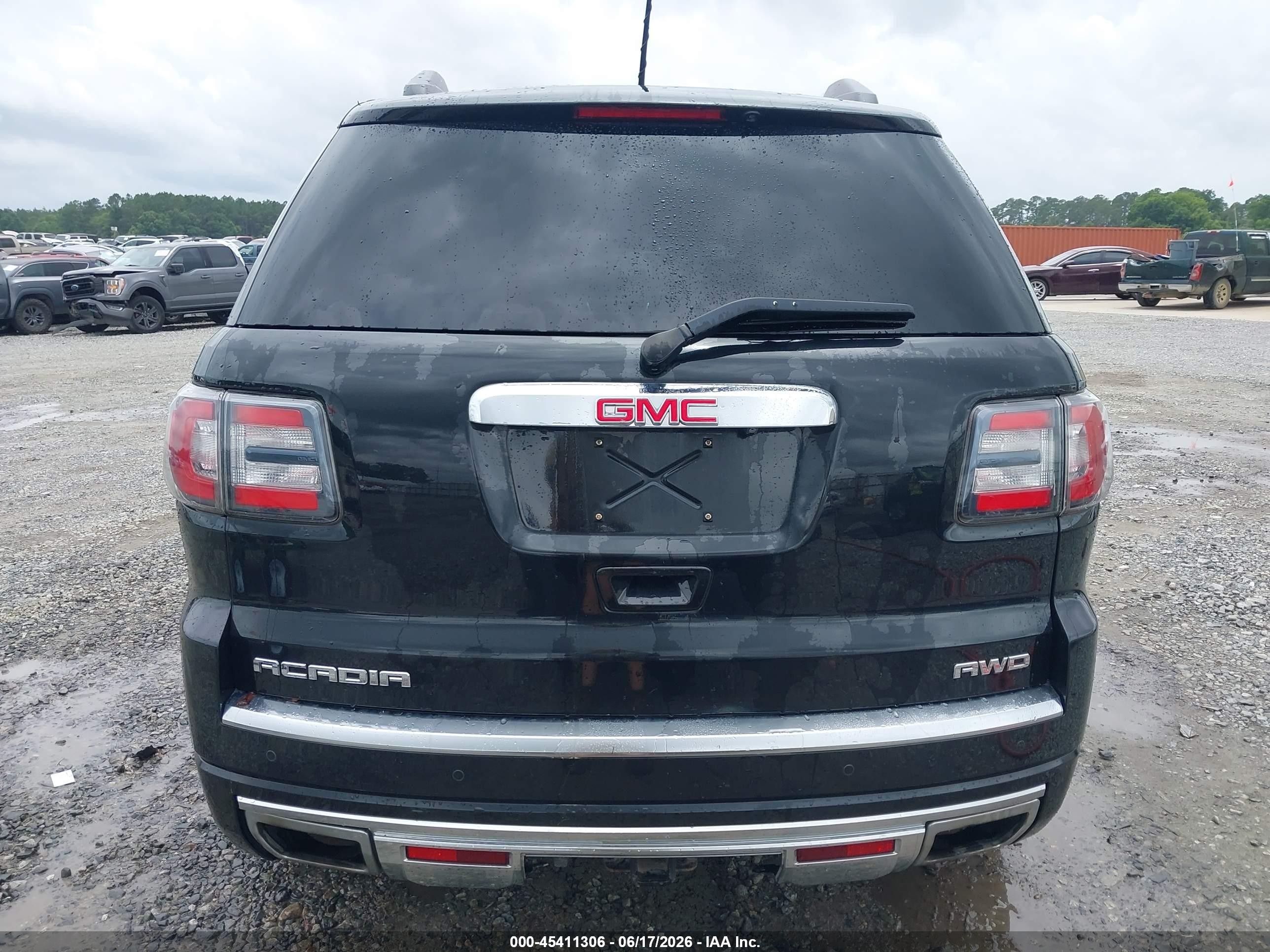 2015 Gmc Acadia Denali Black vin: 1GKKVTKD2FJ240430