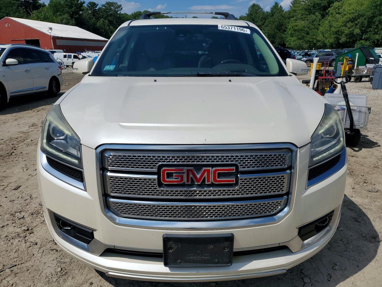 2014 Gmc Acadia Denali White vin: 1GKKVTKD3EJ266775