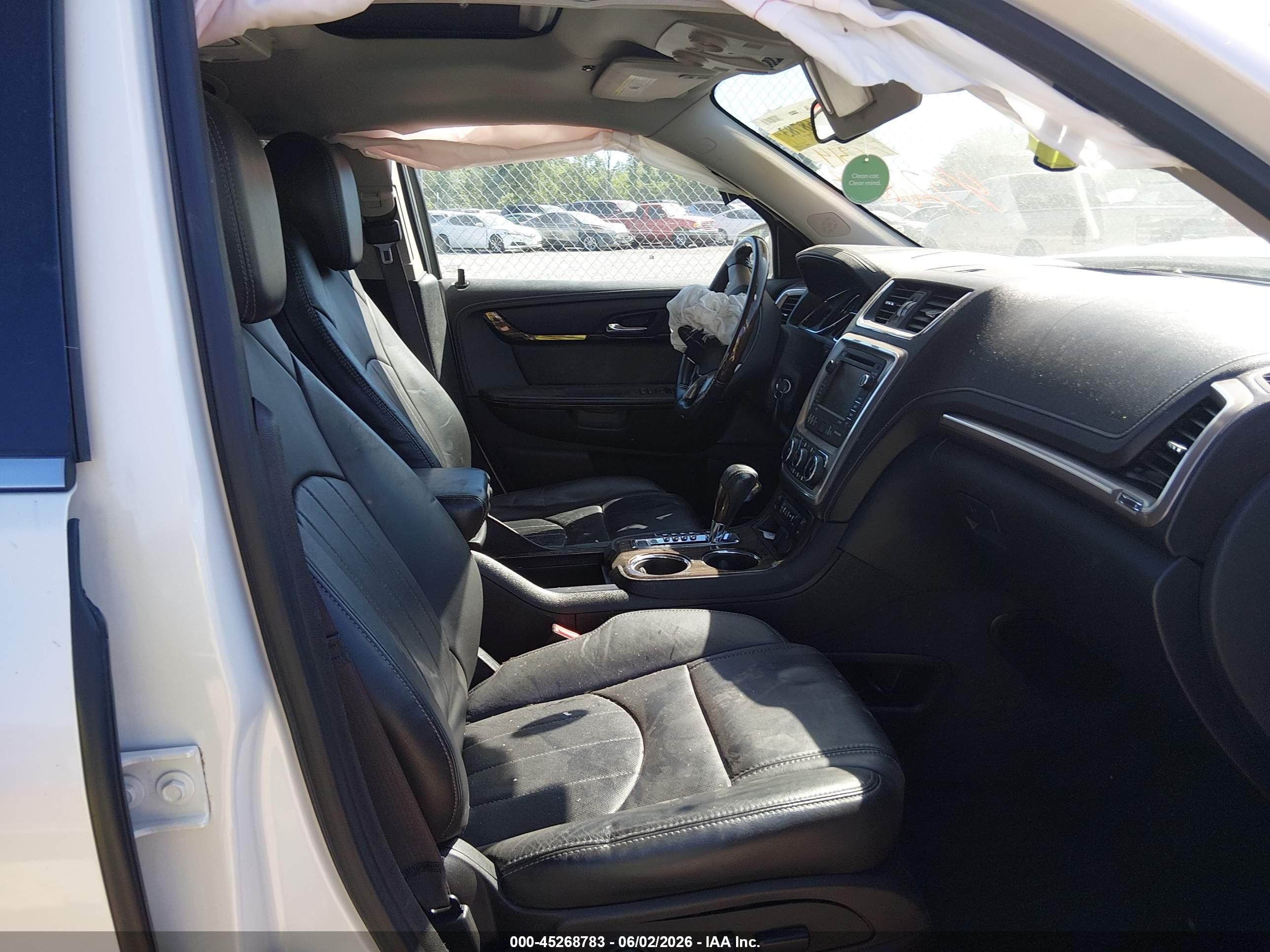 2015 Gmc Acadia Denali White vin: 1GKKVTKD3FJ256314