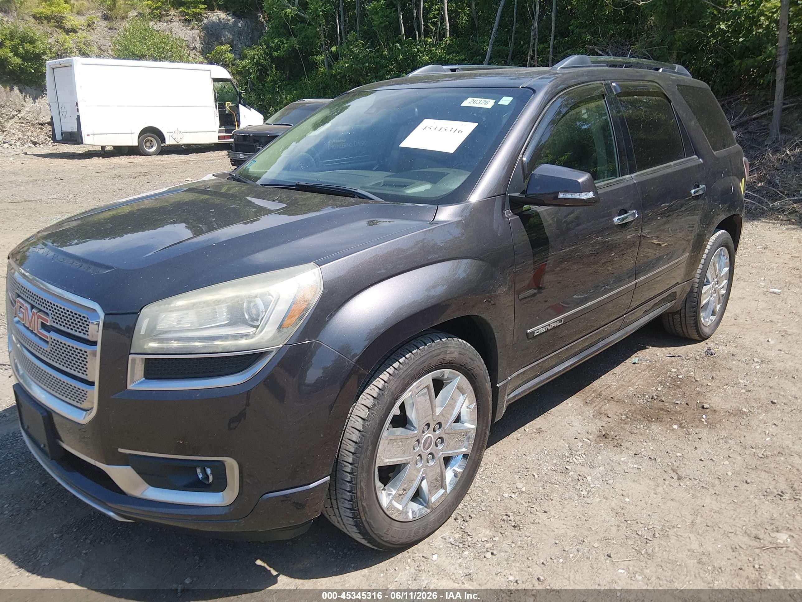 2015 Gmc Acadia Denali Black vin: 1GKKVTKD3FJ263313
