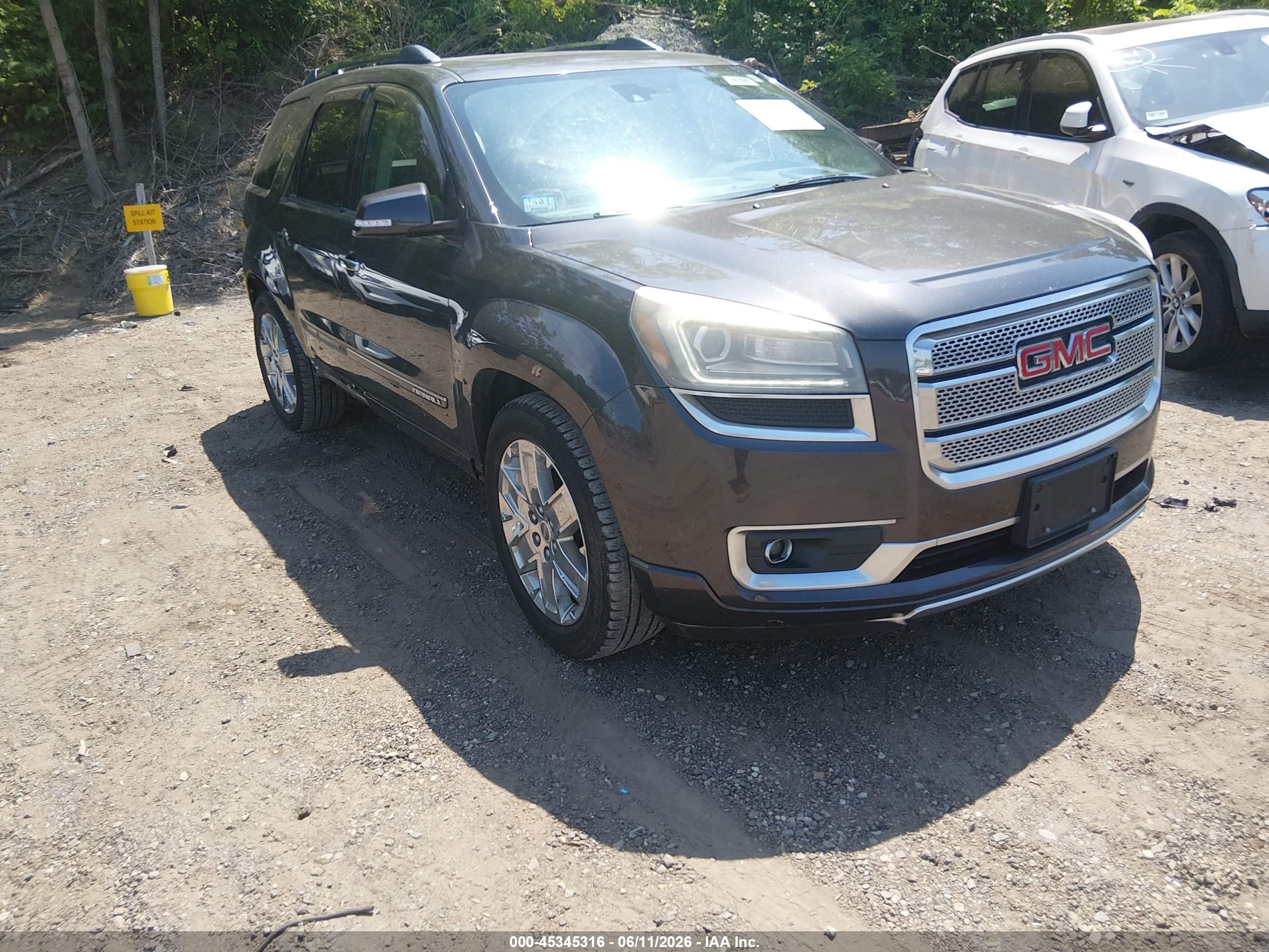 2015 Gmc Acadia Denali Black vin: 1GKKVTKD3FJ263313