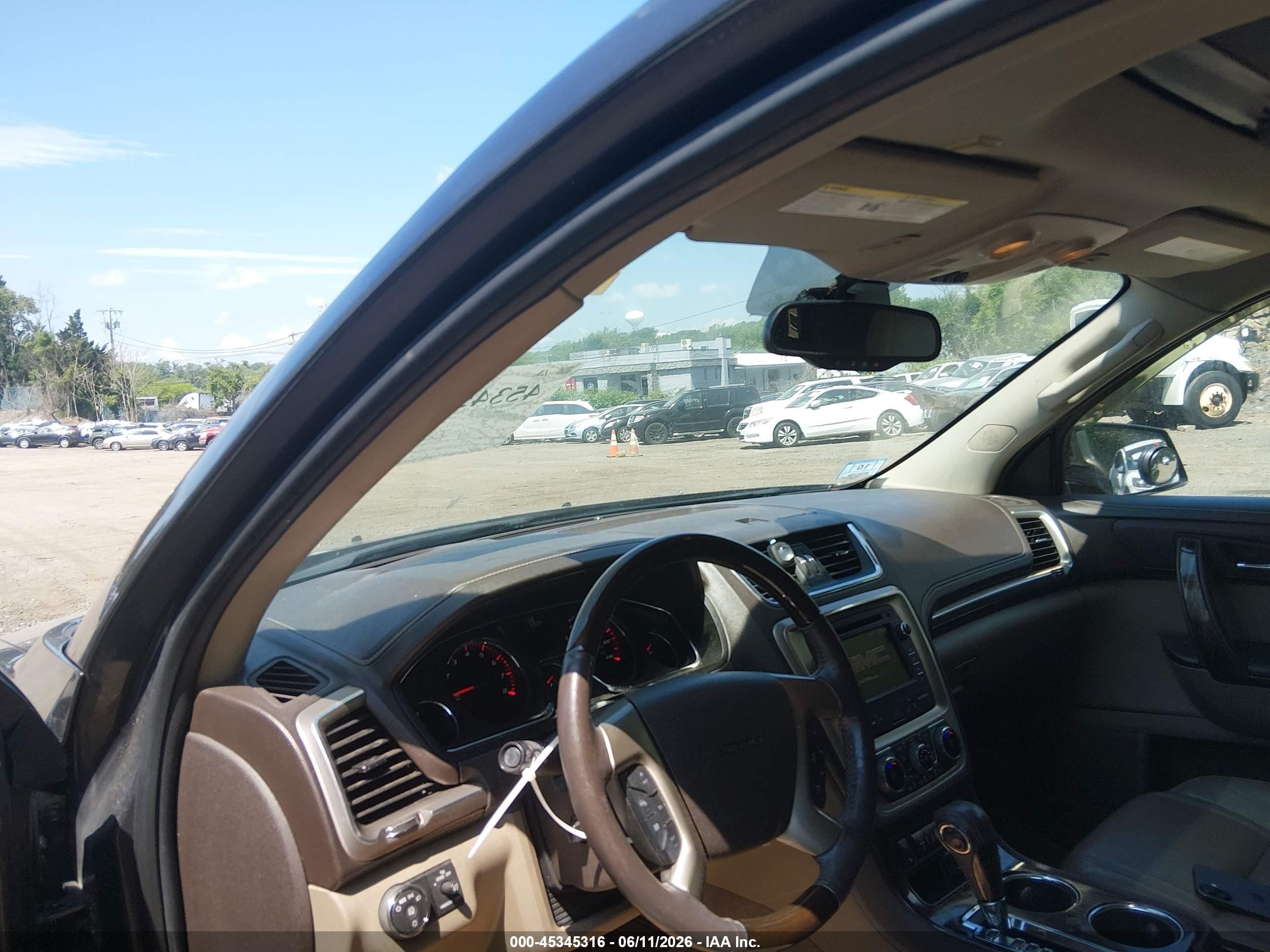 2015 Gmc Acadia Denali Black vin: 1GKKVTKD3FJ263313