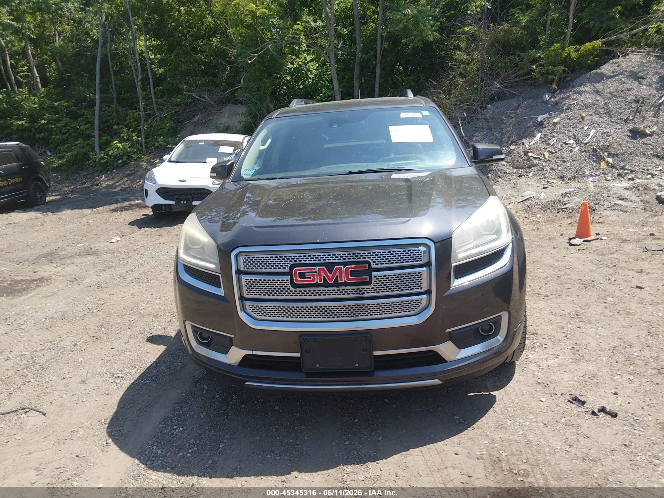 2015 Gmc Acadia Denali Black vin: 1GKKVTKD3FJ263313