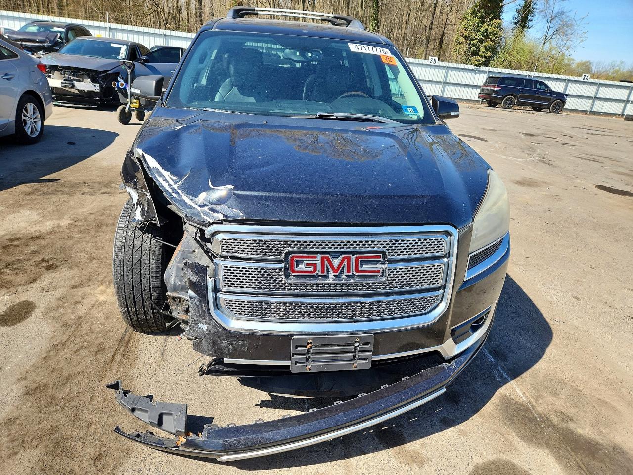 2013 Gmc Acadia Denali Black vin: 1GKKVTKD4DJ213016