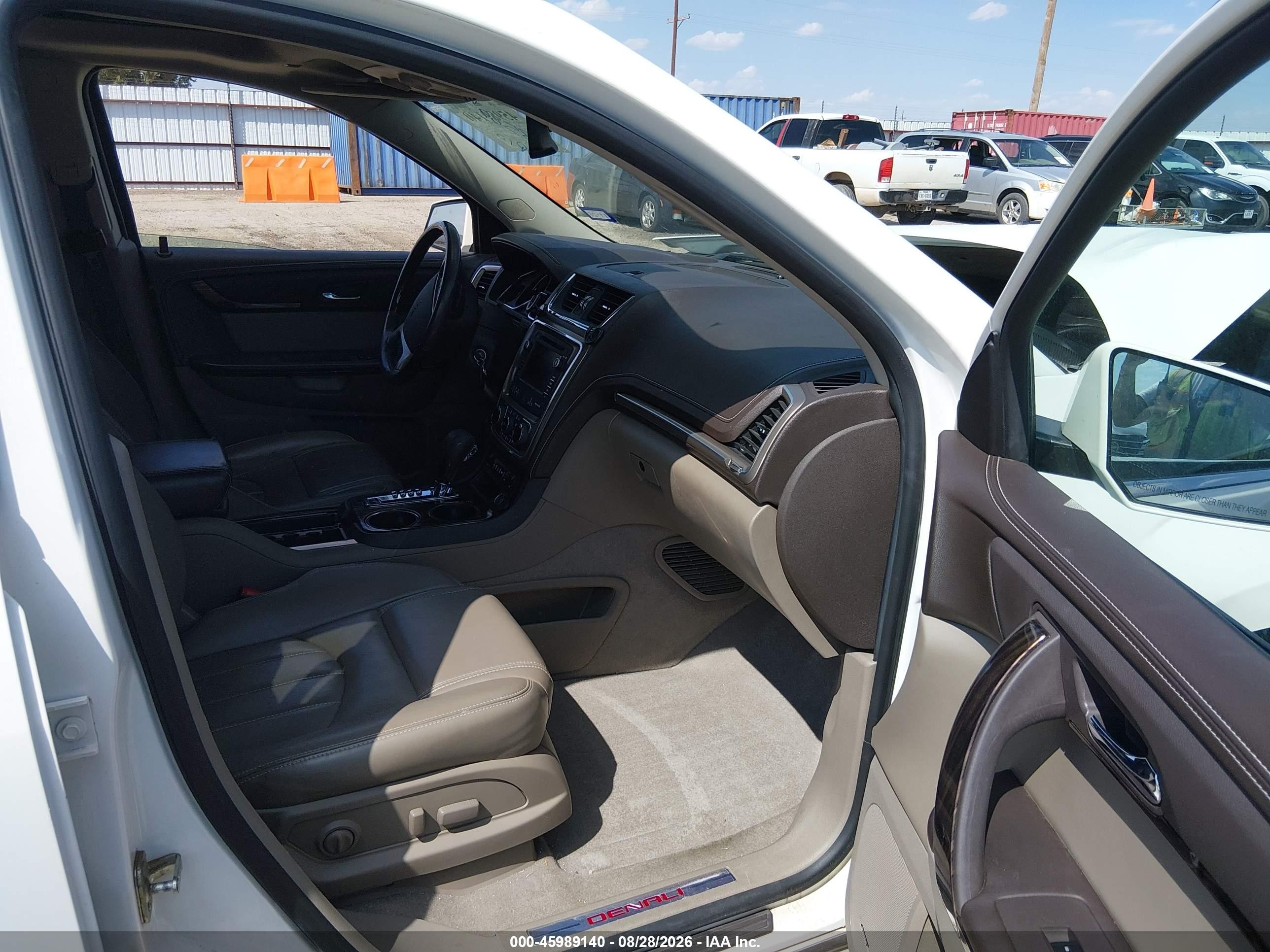 2014 Gmc Acadia Denali White vin: 1GKKVTKD4EJ220114