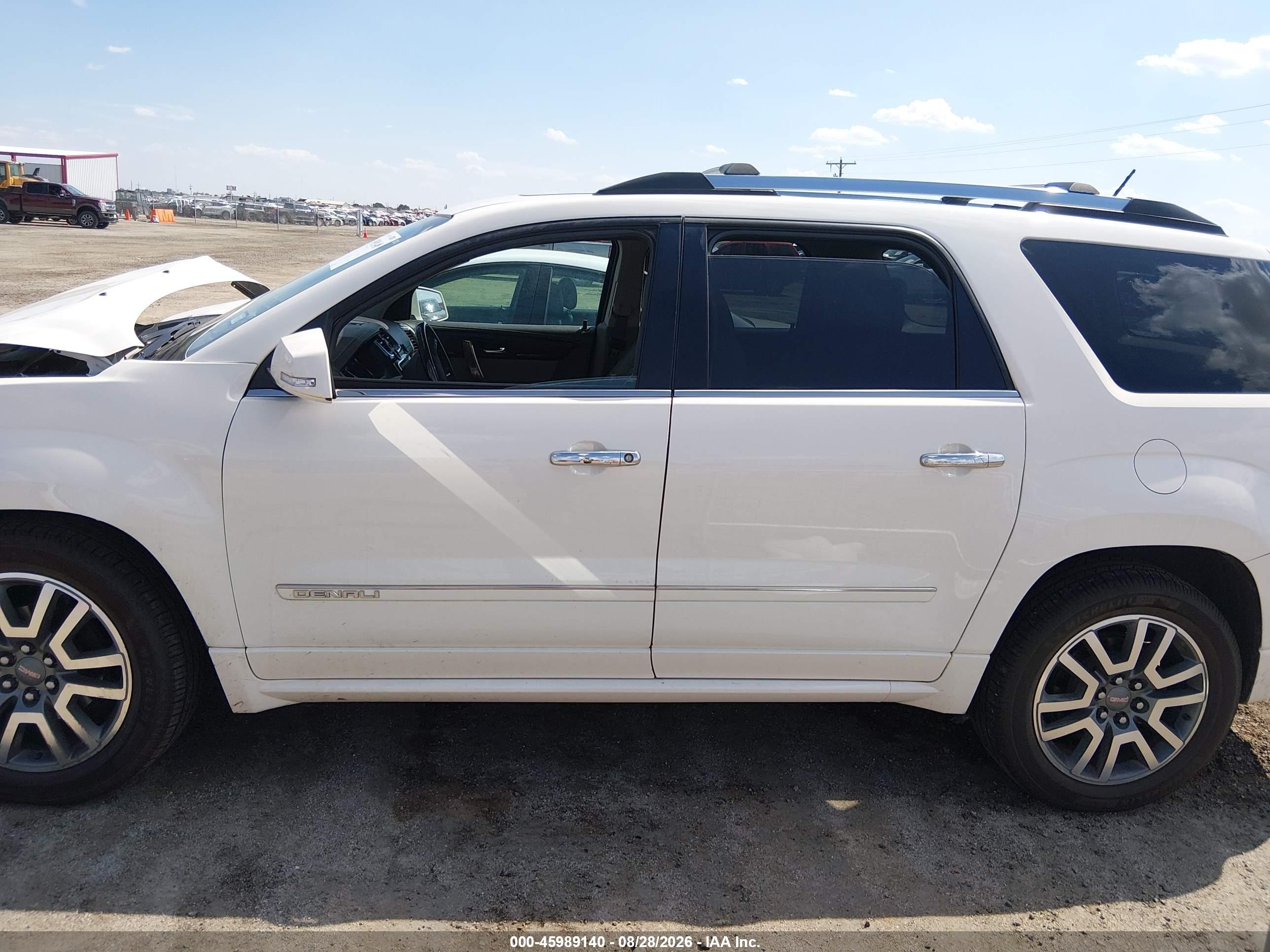 2014 Gmc Acadia Denali White vin: 1GKKVTKD4EJ220114