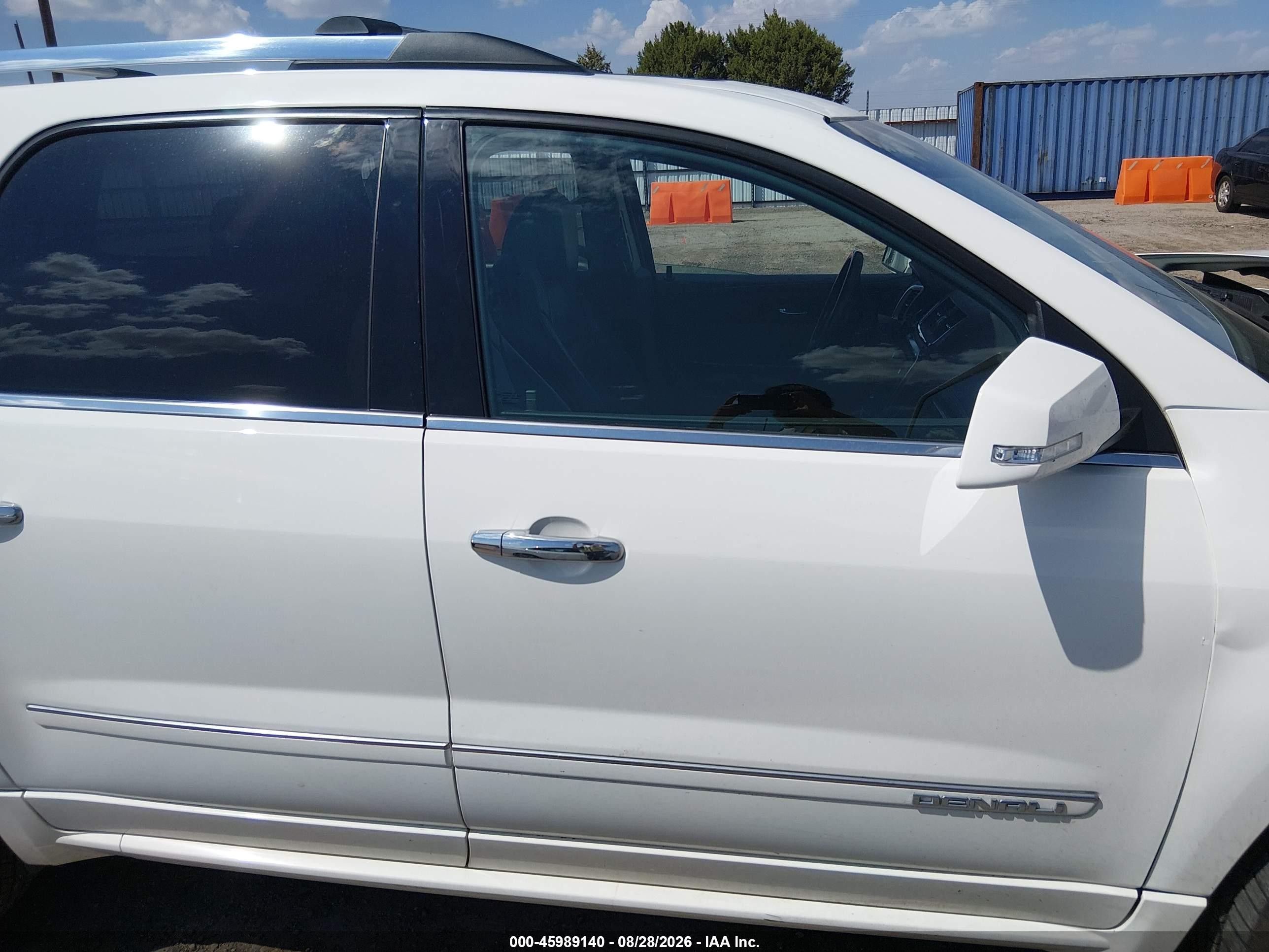 2014 Gmc Acadia Denali White vin: 1GKKVTKD4EJ220114