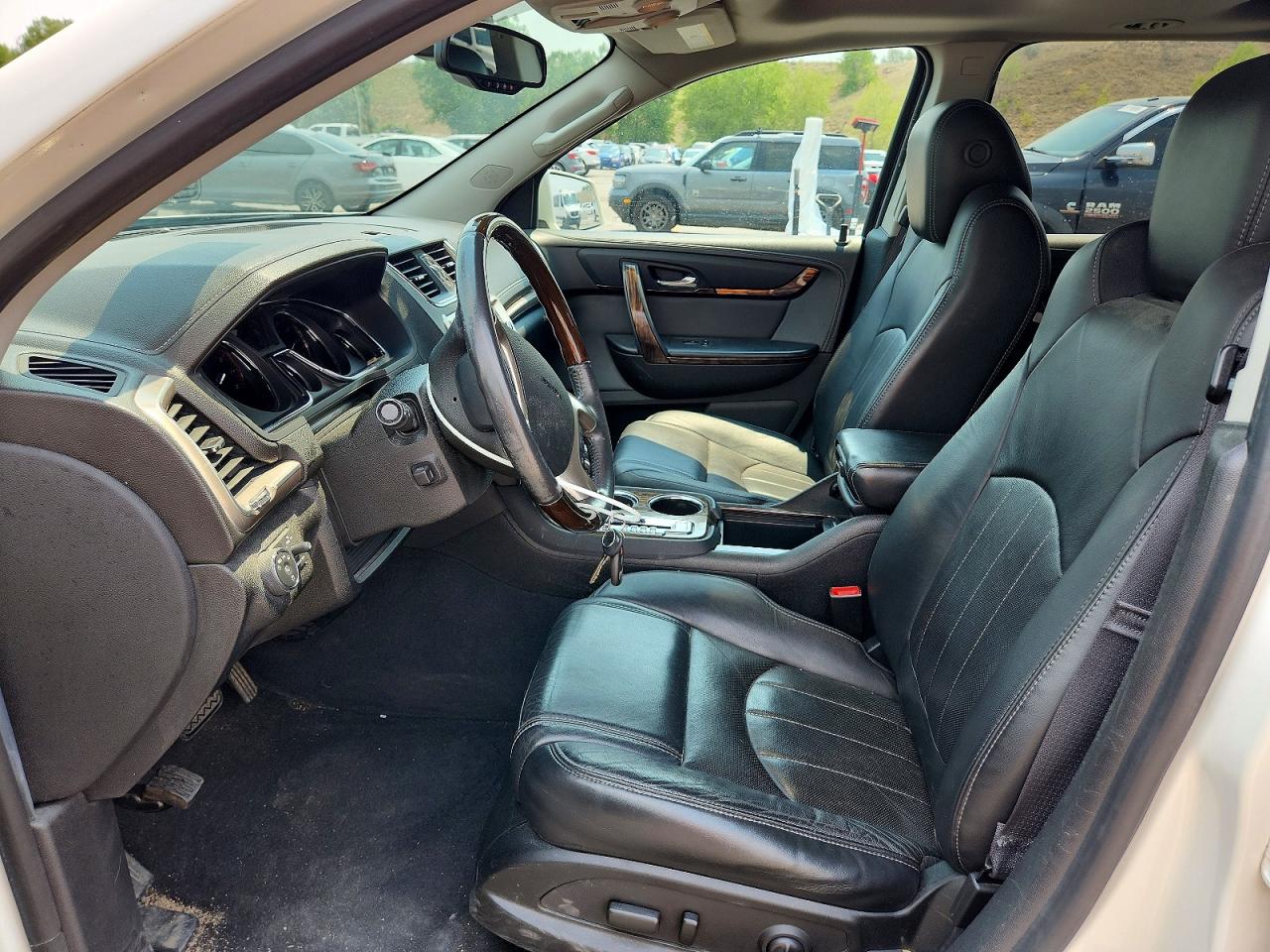 2014 Gmc Acadia Denali White vin: 1GKKVTKD4EJ228519