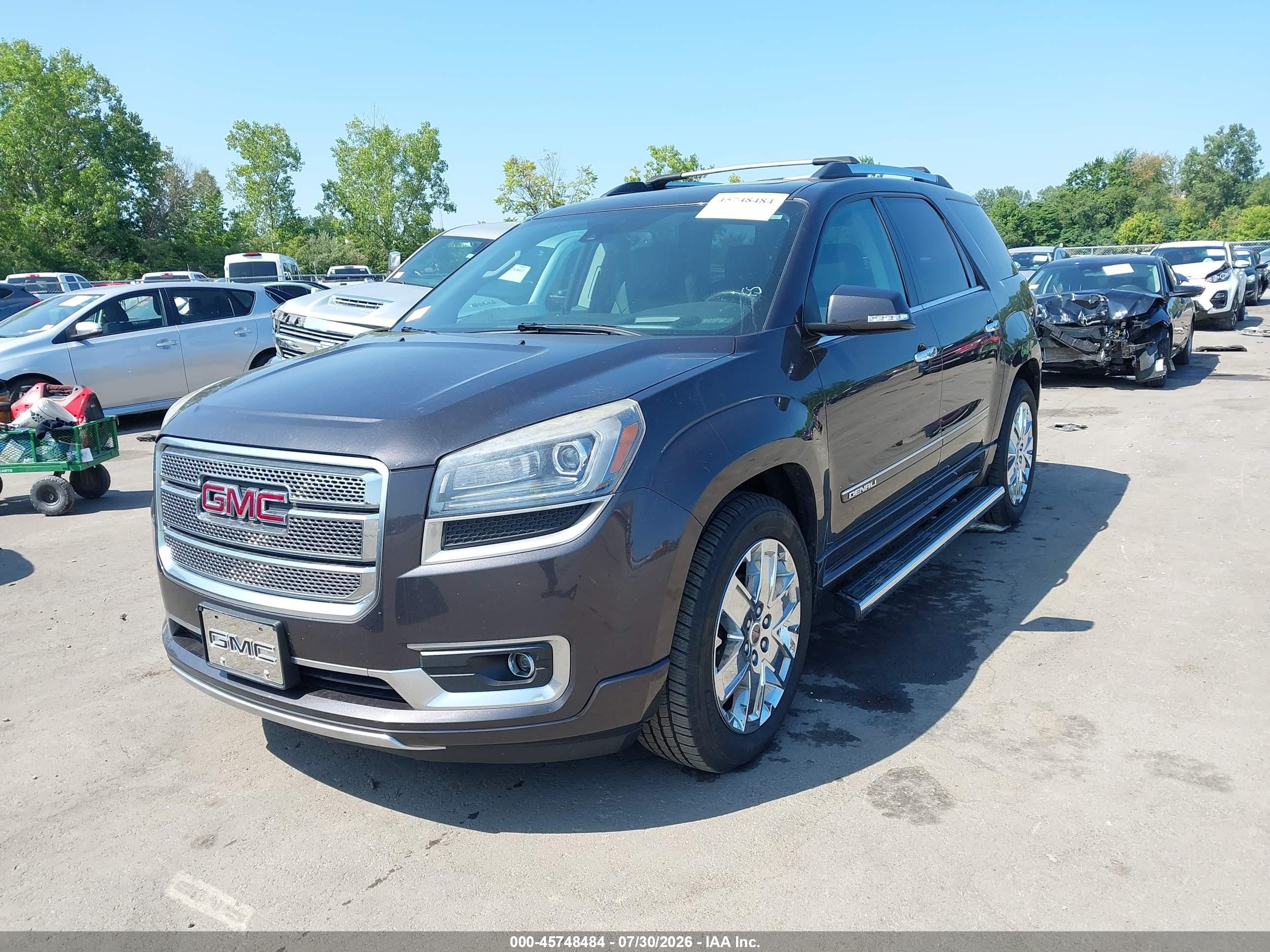 2015 Gmc Acadia Denali Gray vin: 1GKKVTKD4FJ114845