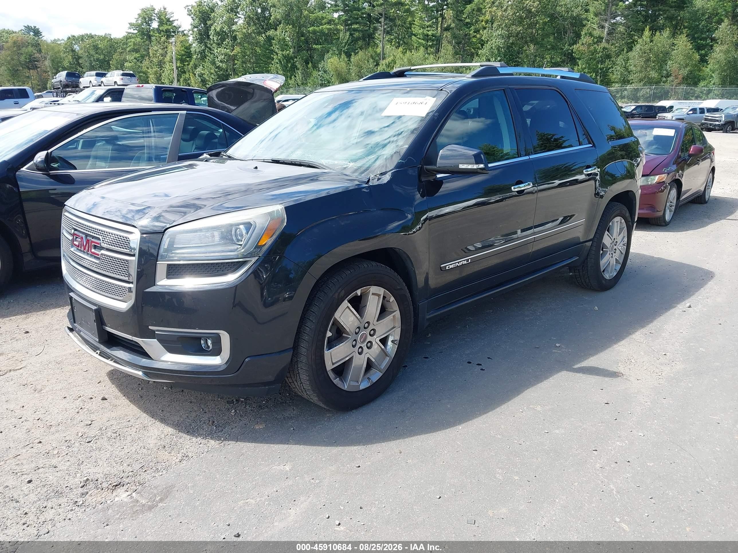 2015 Gmc Acadia Denali Черный vin: 1GKKVTKD4FJ252286
