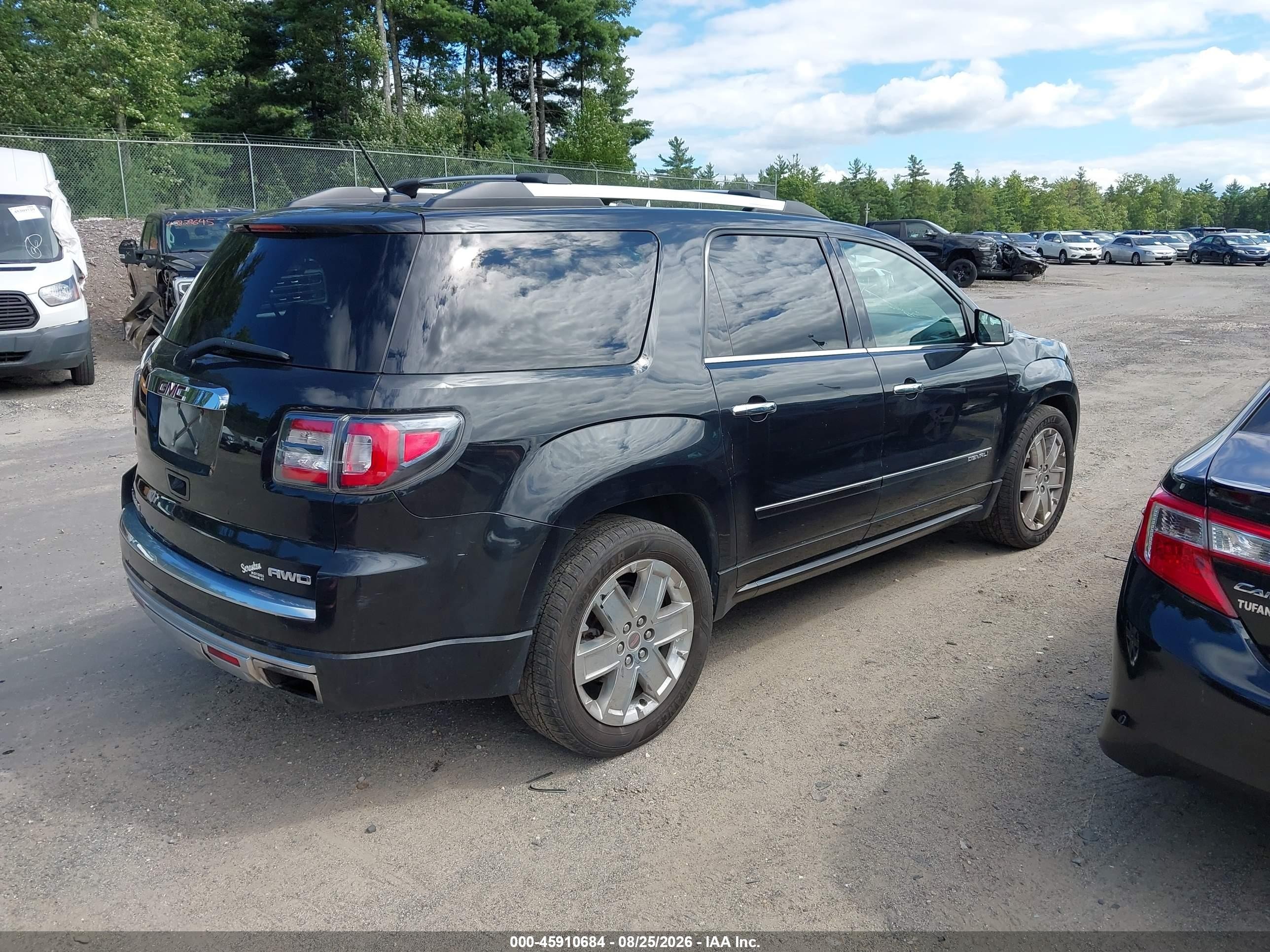 2015 Gmc Acadia Denali Черный vin: 1GKKVTKD4FJ252286