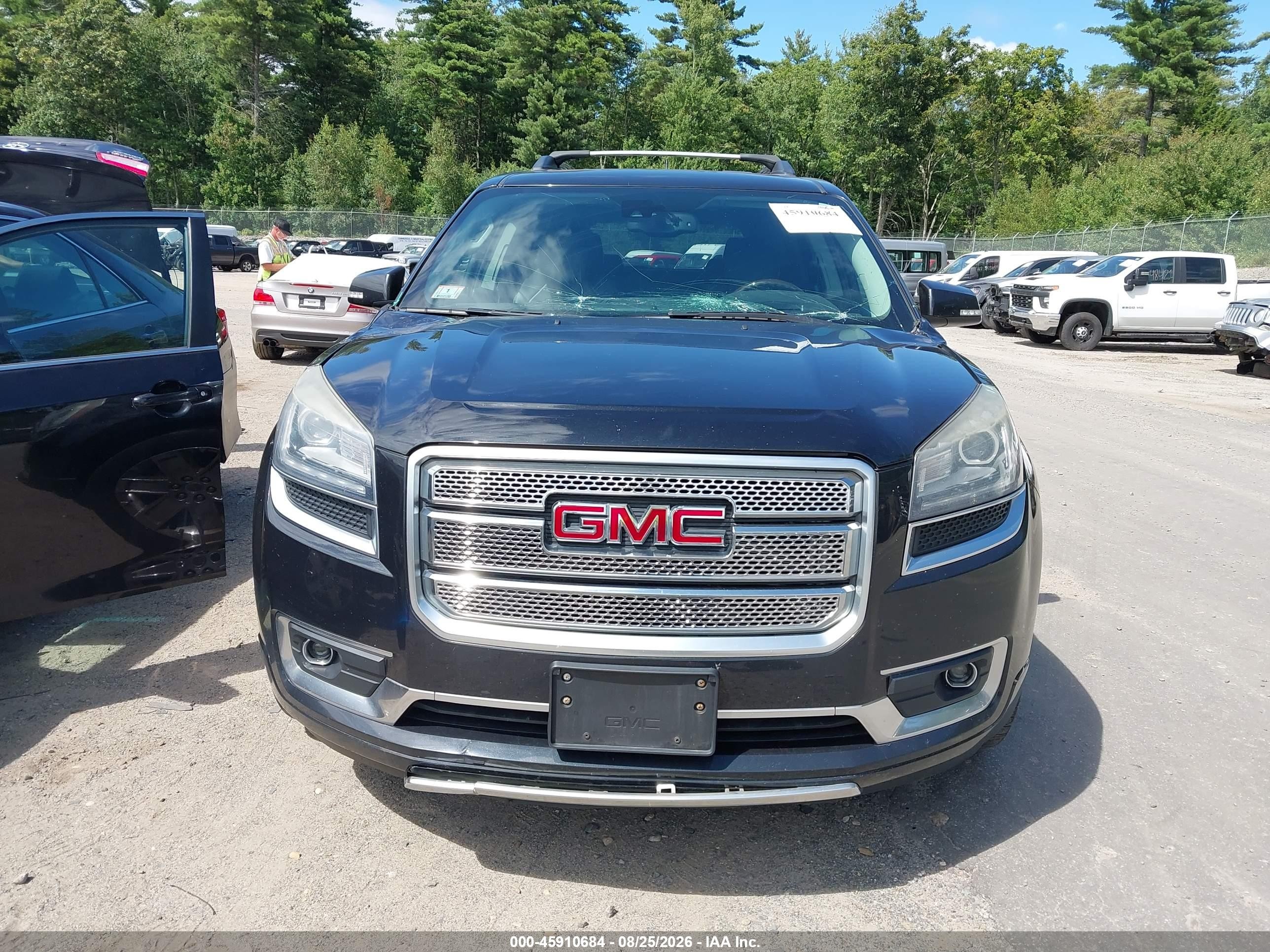 2015 Gmc Acadia Denali Черный vin: 1GKKVTKD4FJ252286