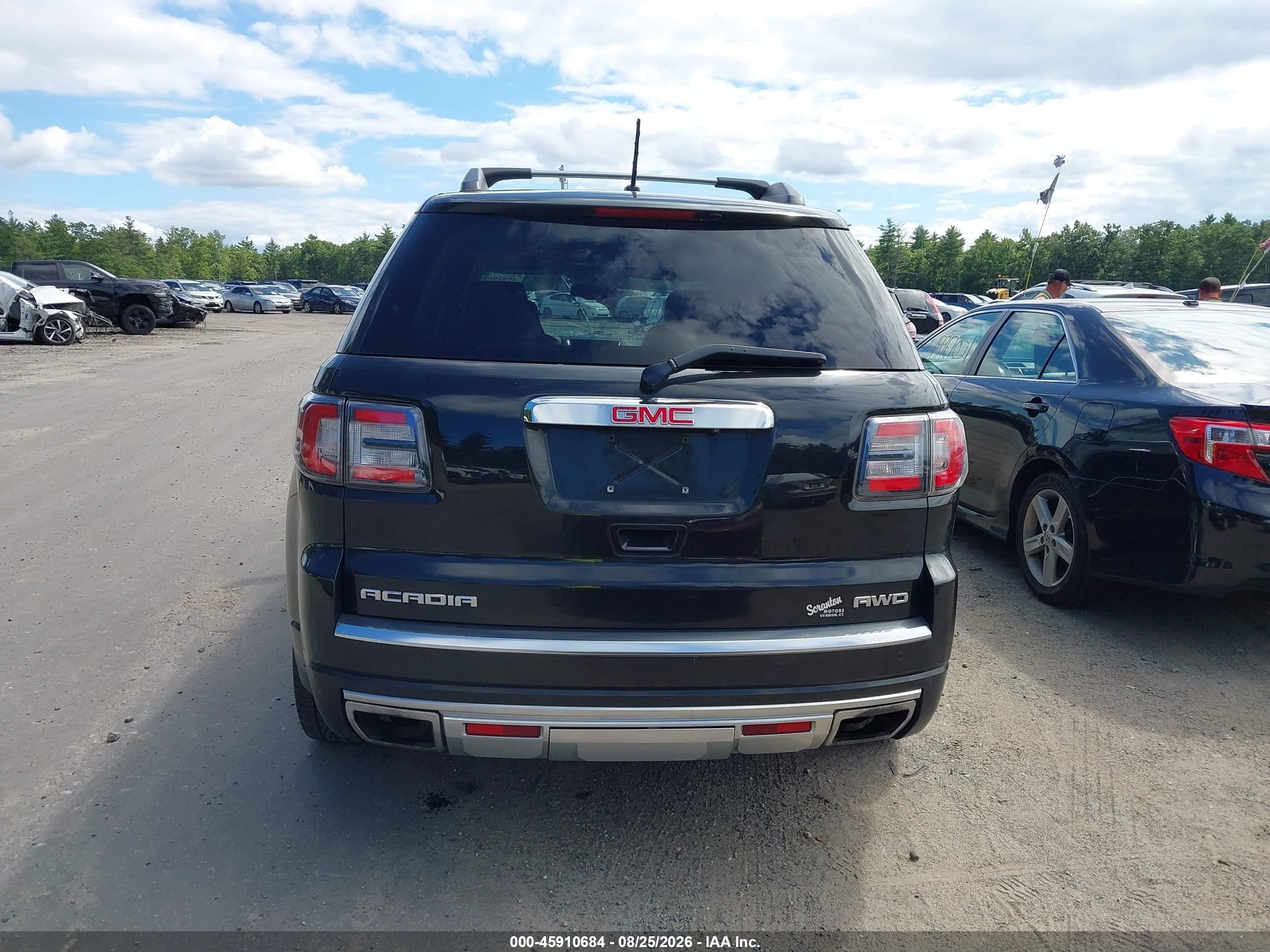 2015 Gmc Acadia Denali Черный vin: 1GKKVTKD4FJ252286