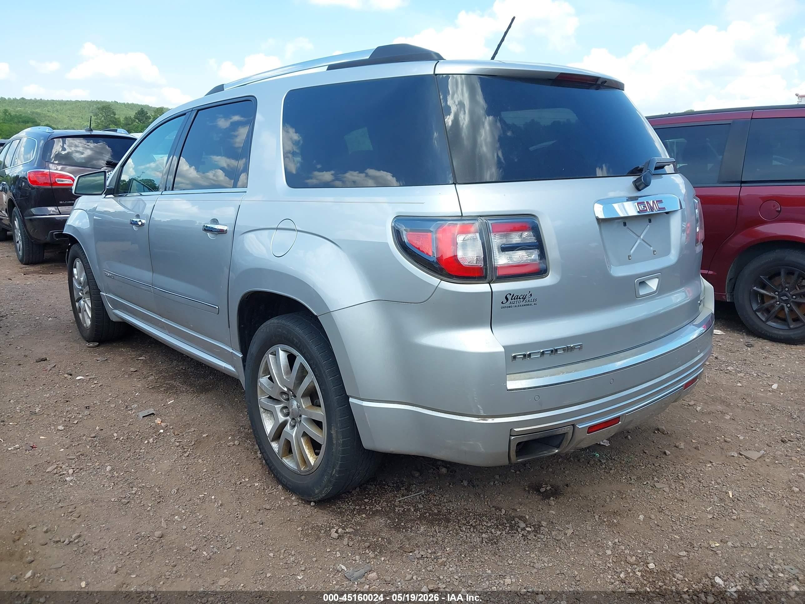 2015 Gmc Acadia Denali Silver vin: 1GKKVTKD4FJ265524
