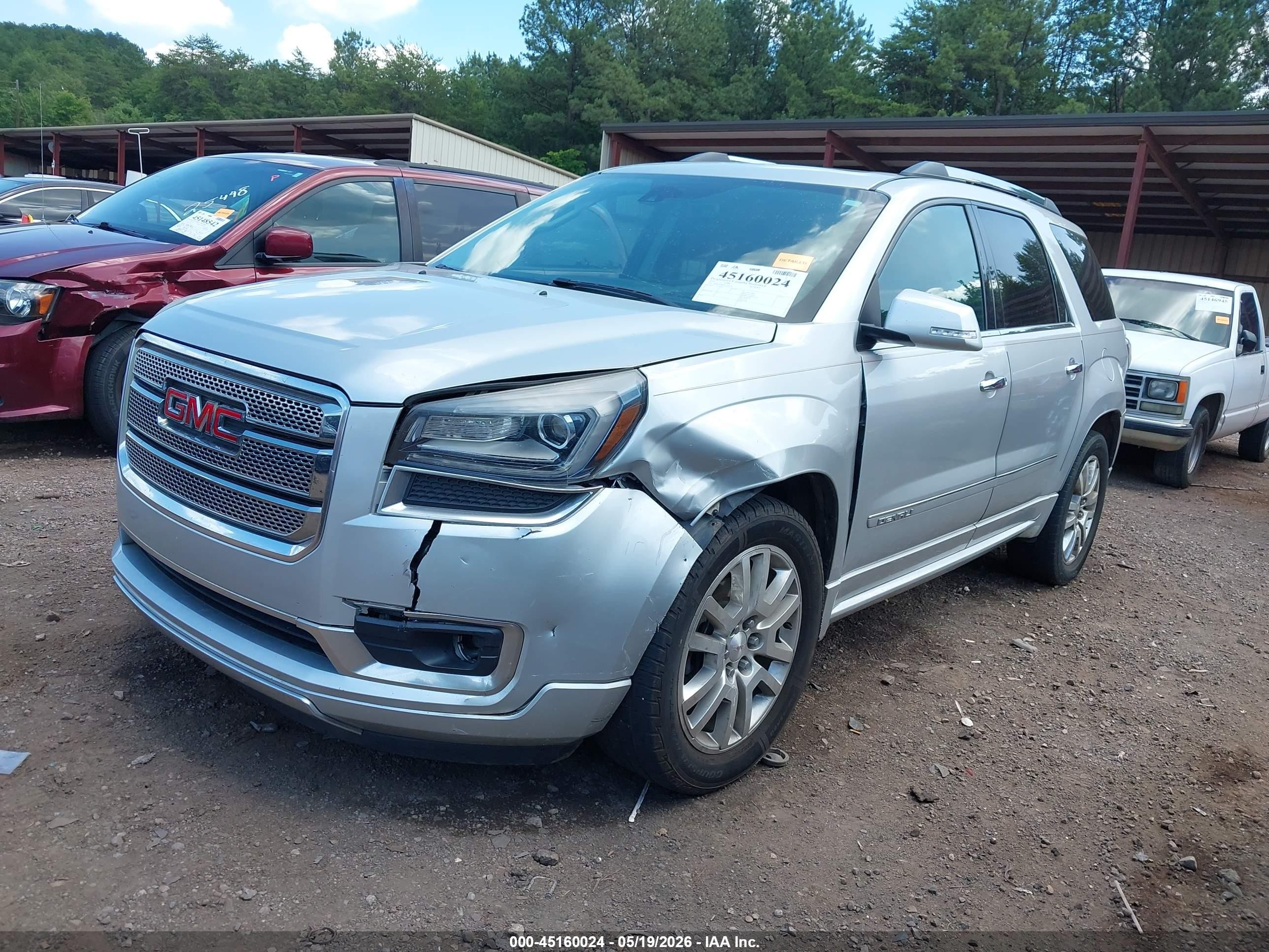2015 Gmc Acadia Denali Silver vin: 1GKKVTKD4FJ265524