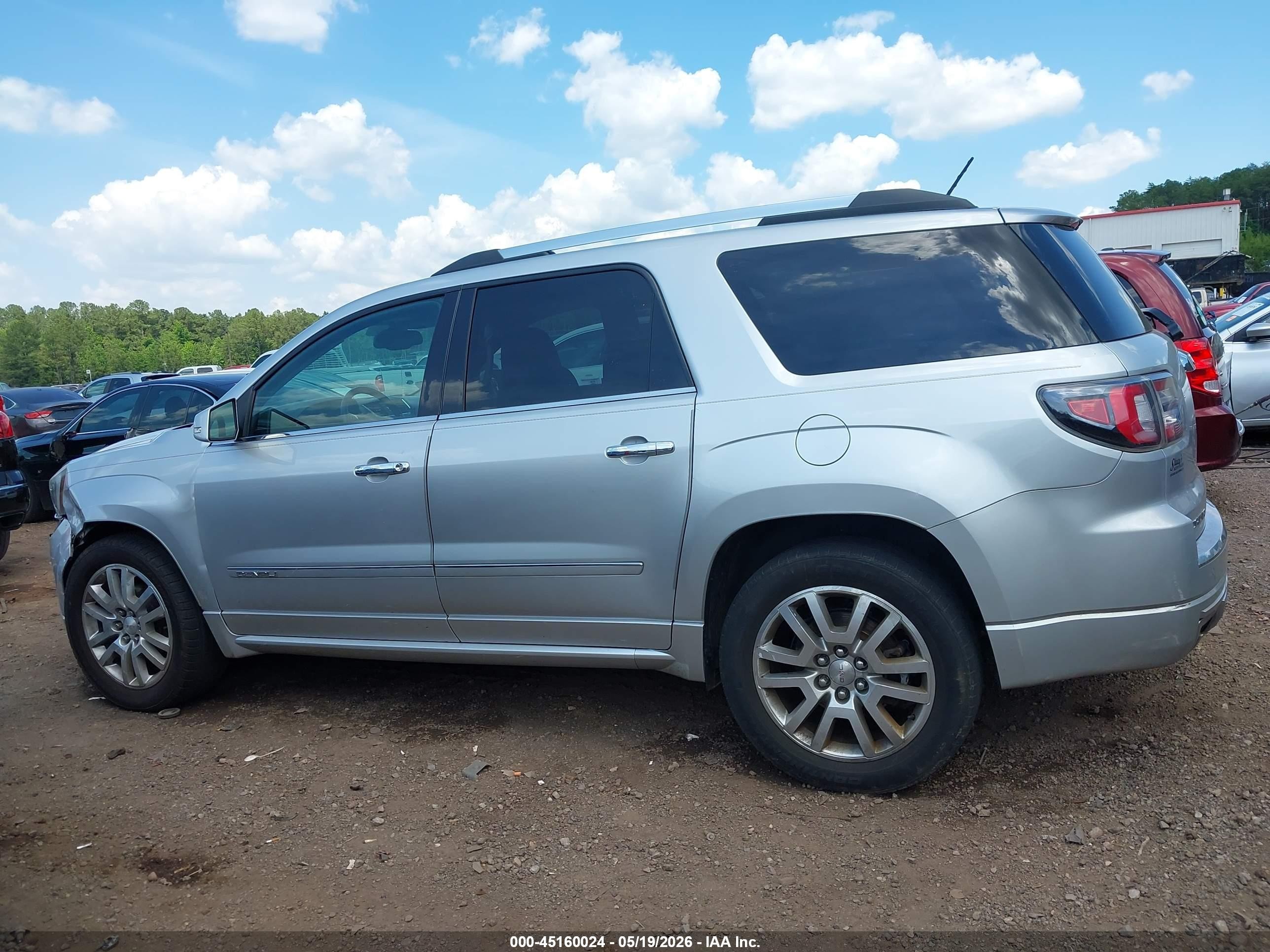 2015 Gmc Acadia Denali Silver vin: 1GKKVTKD4FJ265524