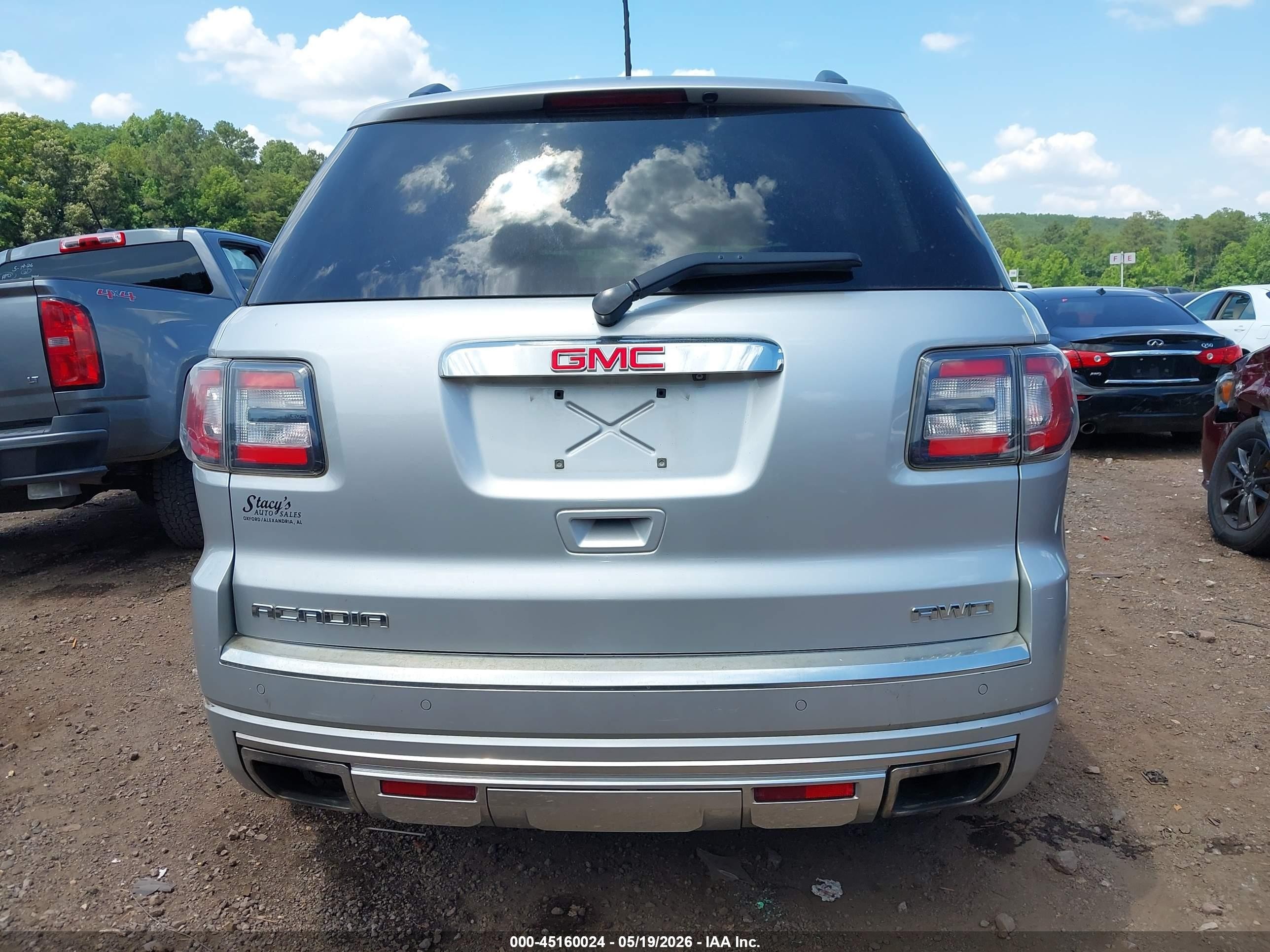 2015 Gmc Acadia Denali Silver vin: 1GKKVTKD4FJ265524