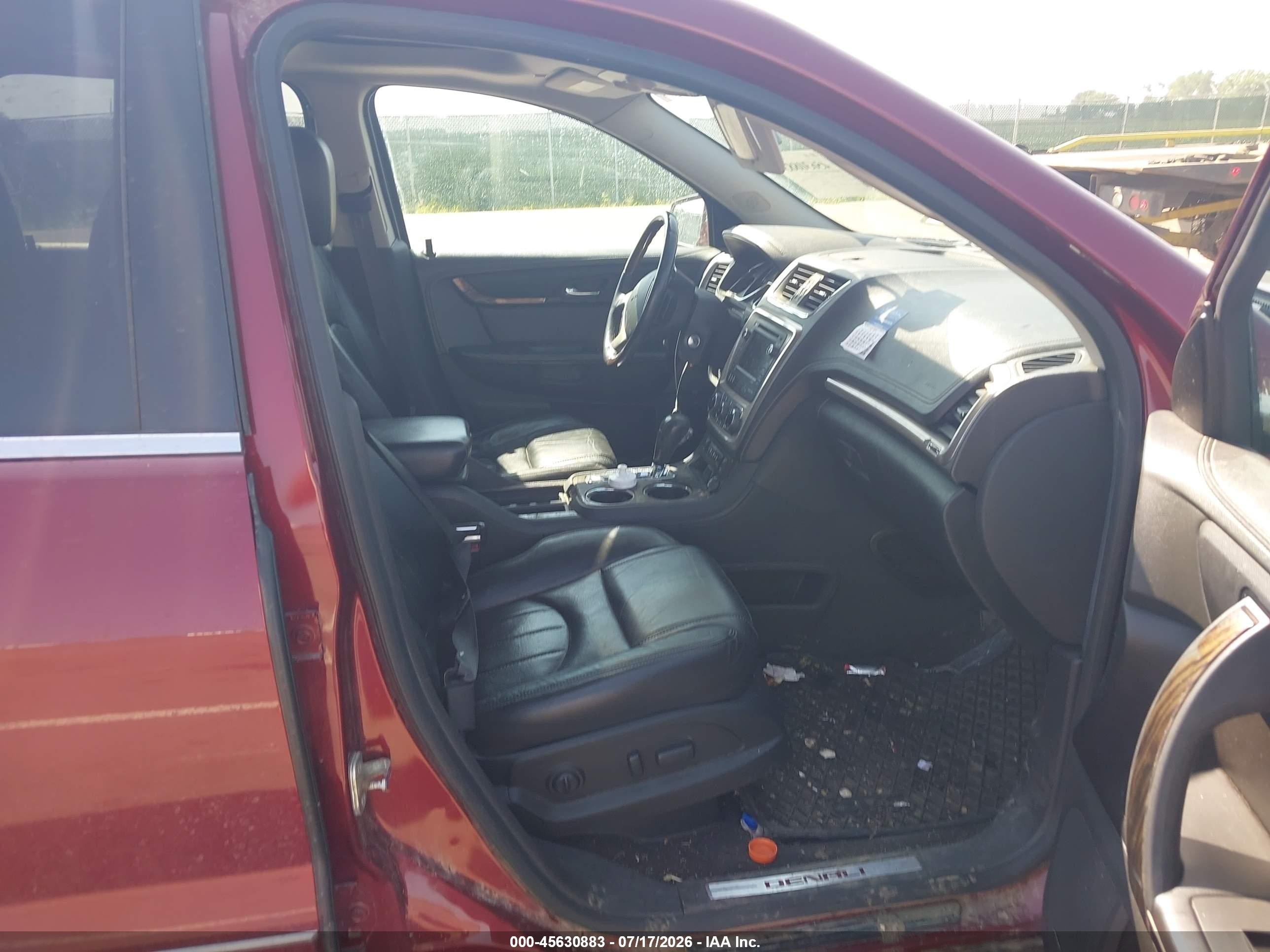 2015 Gmc Acadia Denali Red vin: 1GKKVTKD4FJ292030