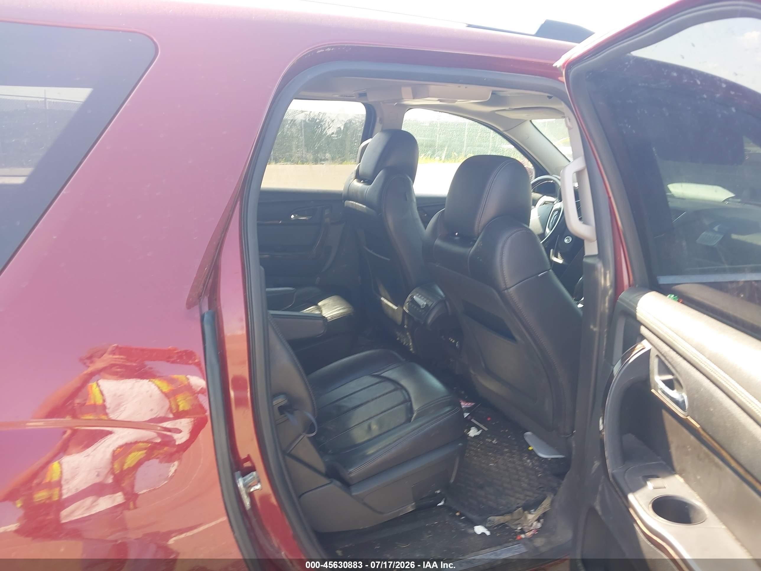 2015 Gmc Acadia Denali Red vin: 1GKKVTKD4FJ292030