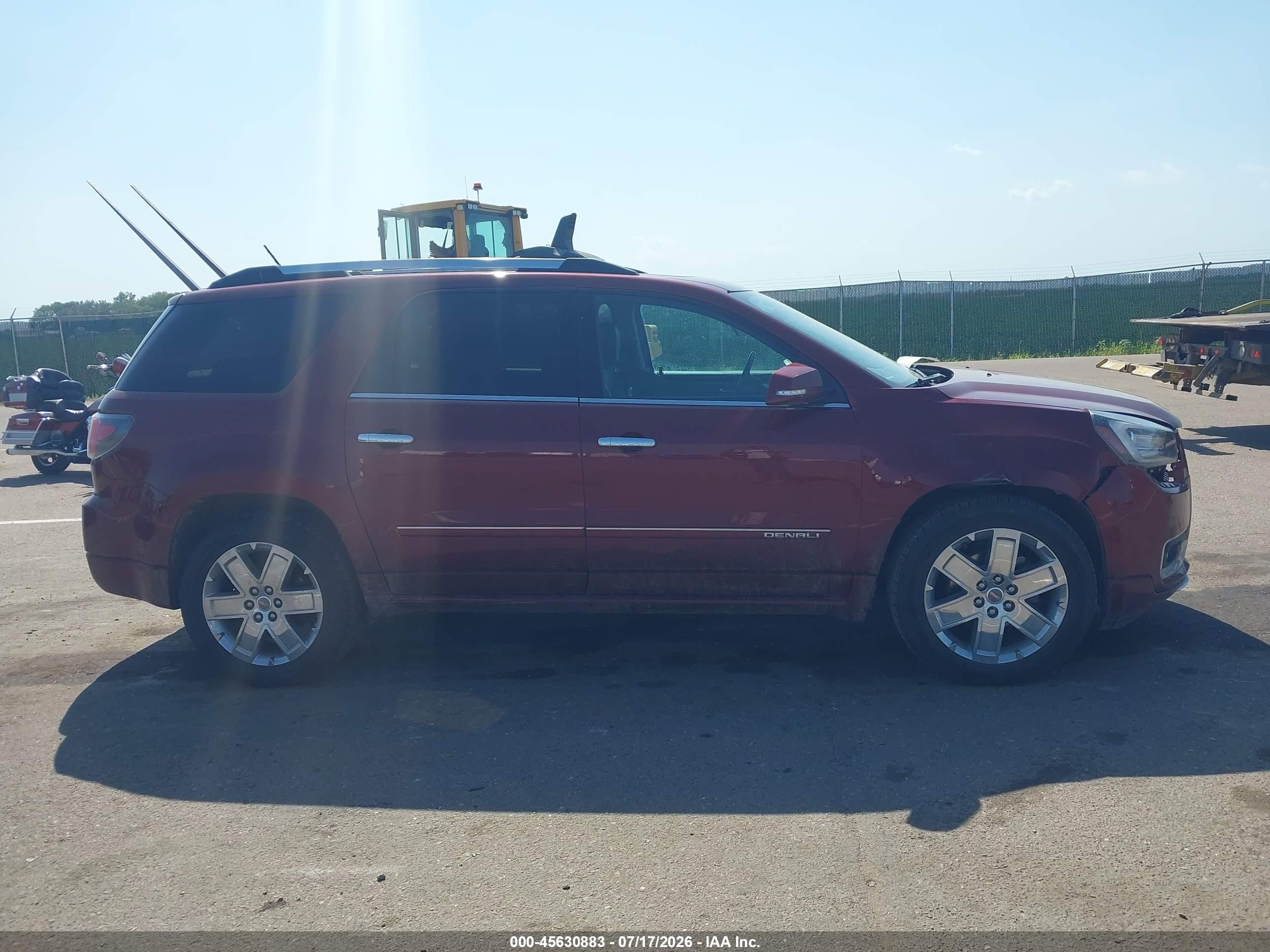 2015 Gmc Acadia Denali Red vin: 1GKKVTKD4FJ292030