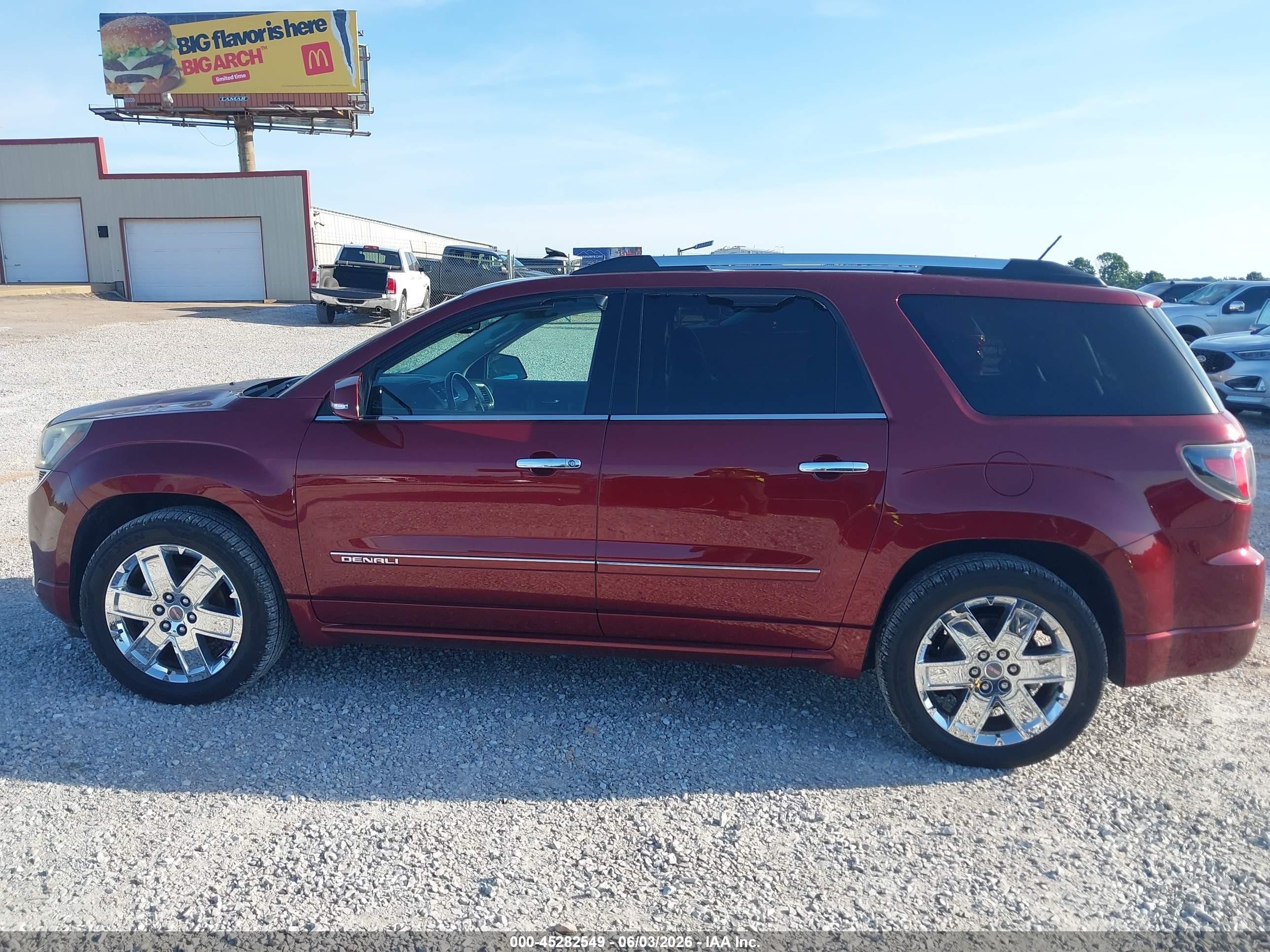 2015 Gmc Acadia Denali Red vin: 1GKKVTKD4FJ309120