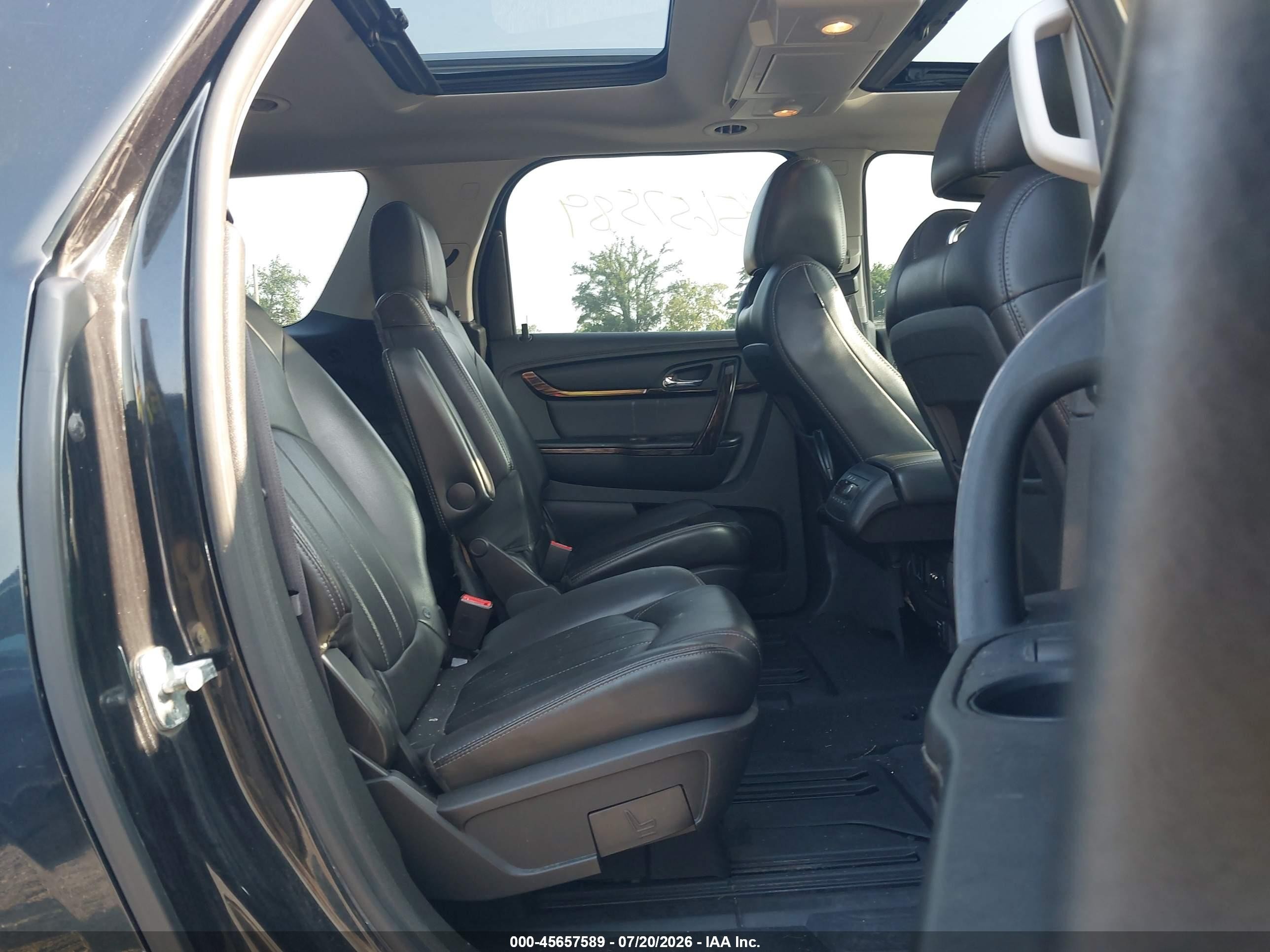 2015 Gmc Acadia Denali Black vin: 1GKKVTKD5FJ195516